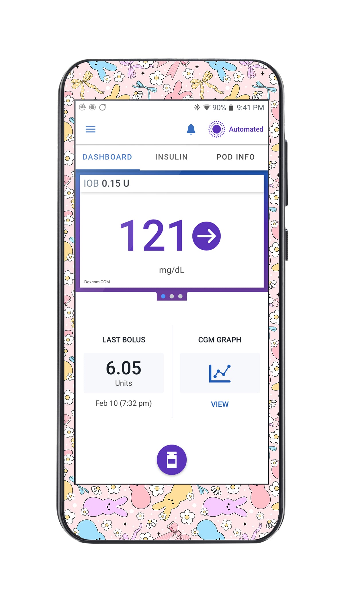 Hoppy Spring Sticker for Omnipod ® 5 Controller – Pump Peelz