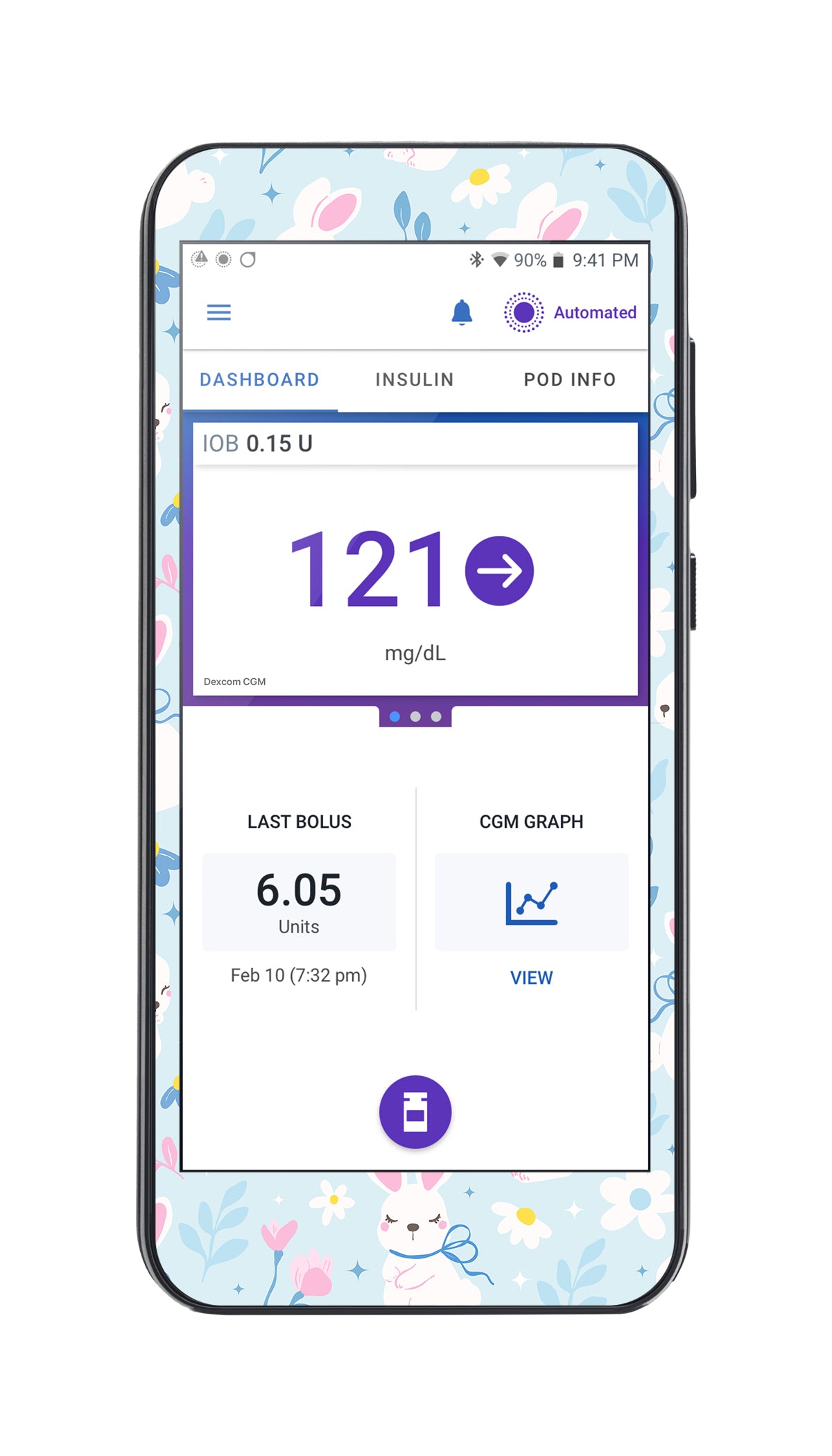 Sweet Bunnies Sticker for Omnipod ® 5 Controller – Pump Peelz