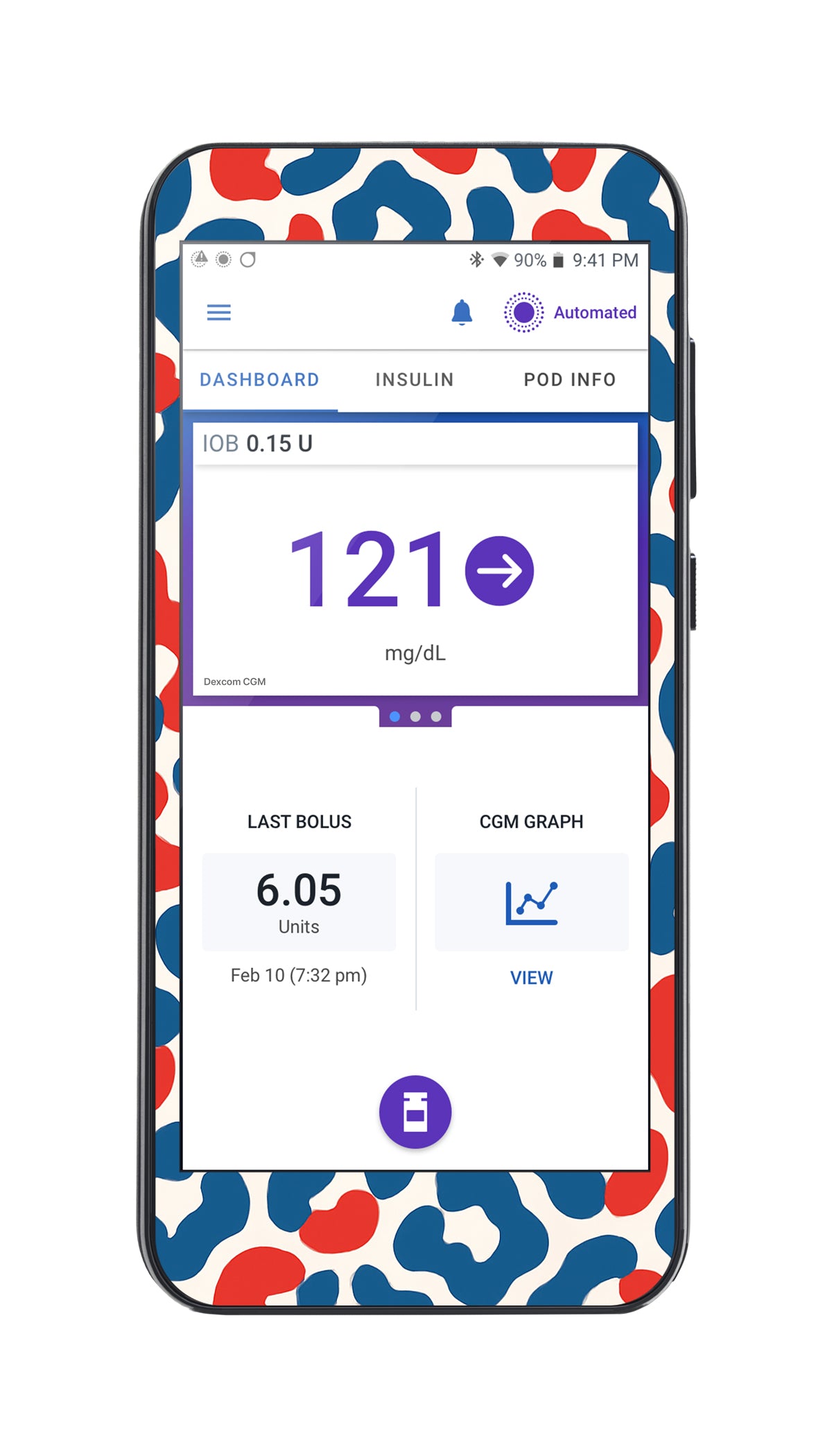 Freedom Fur Sticker for Omnipod® 5 Controller – Pump Peelz