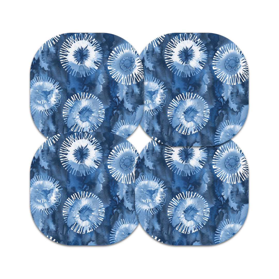 Monochrome Blue Tie Dye Overpatch Tape