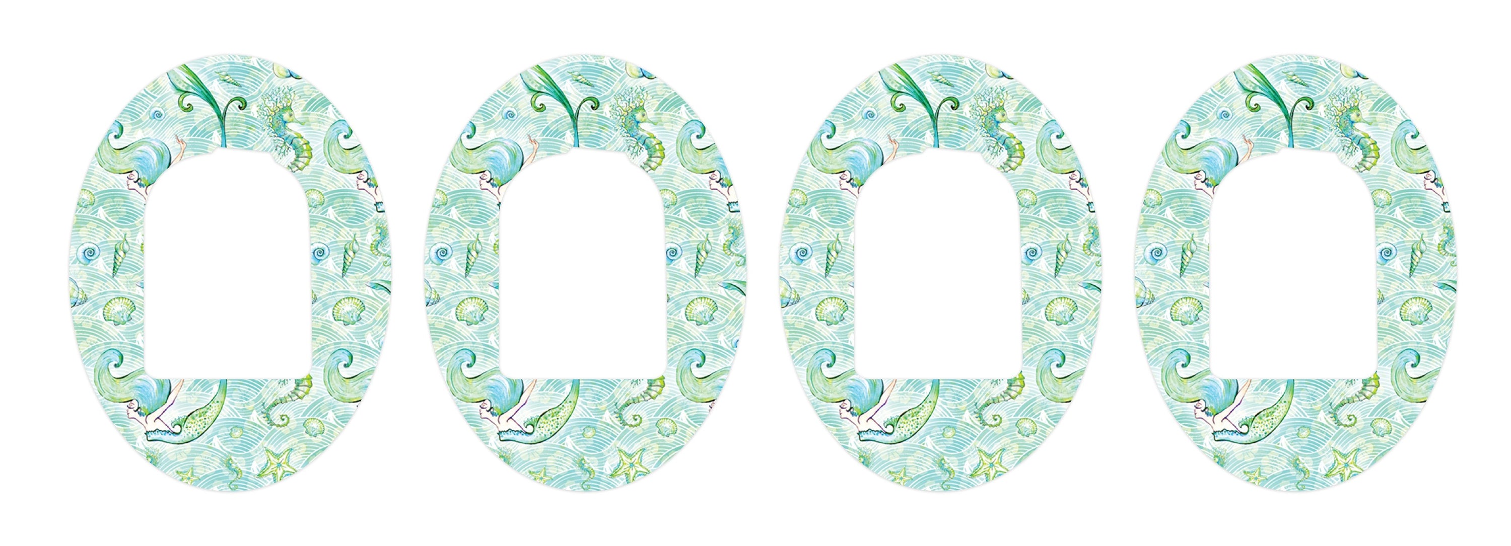 Pastel Mermaids Patch+ Omnipod Tape 4-Pack