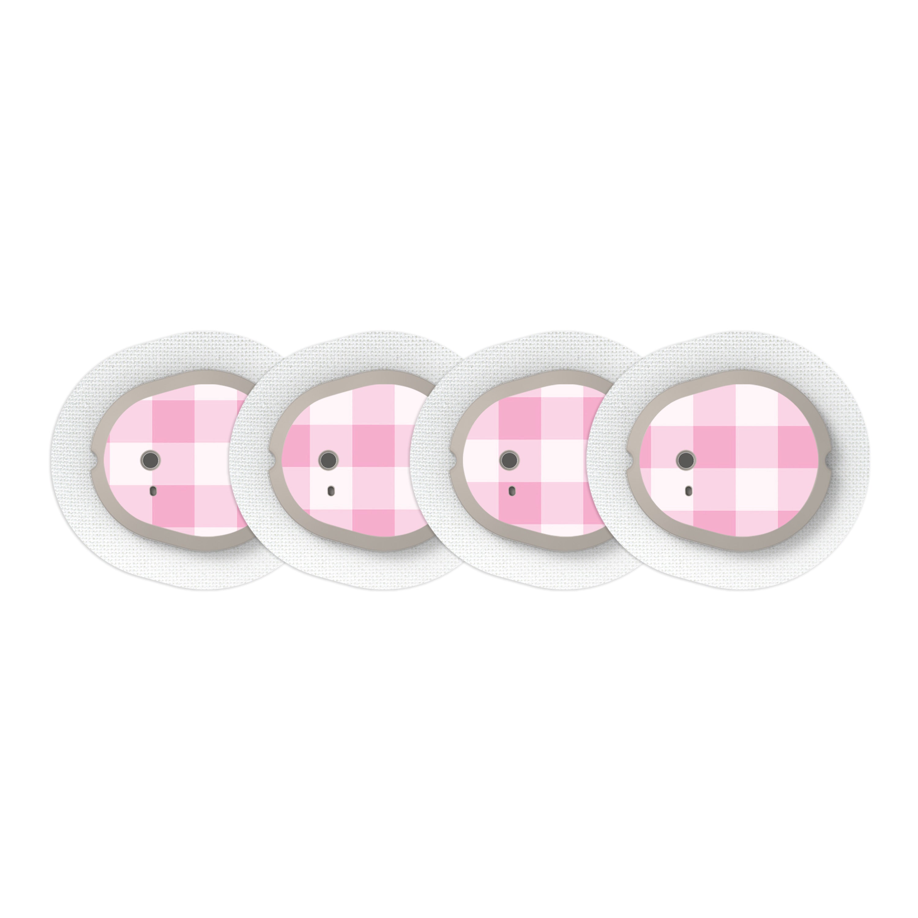 Pink Plaid Sticker Designed for the DEXCOM G7 and Stelo Transmitter-Pump Peelz