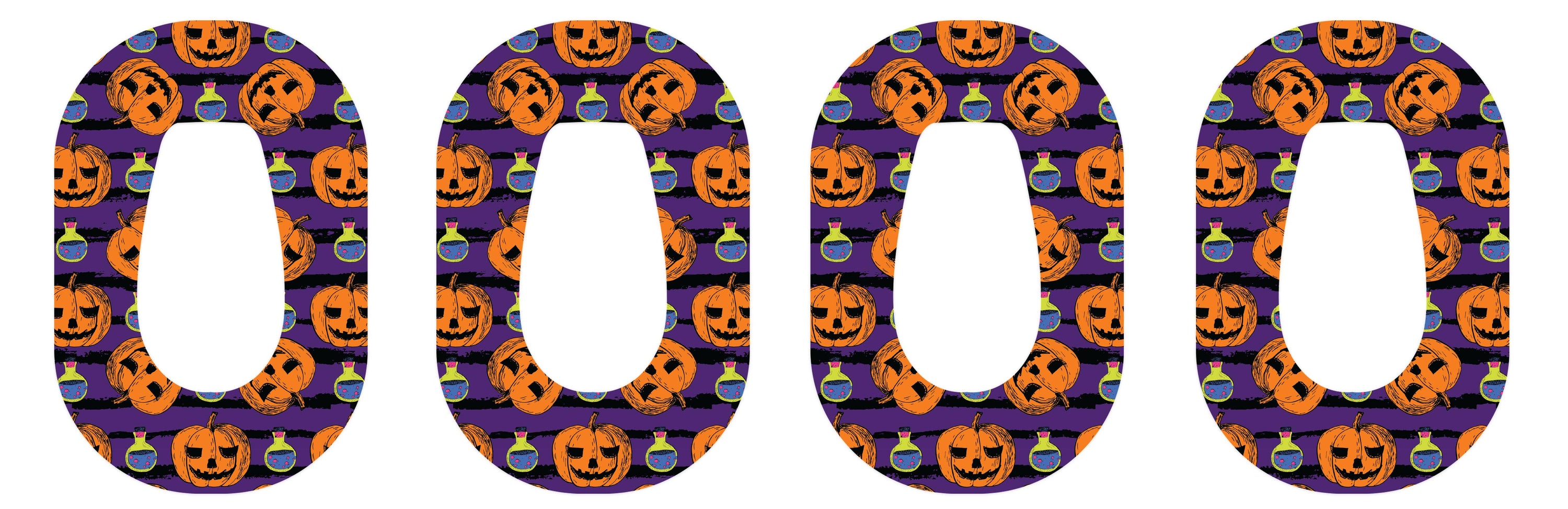 Potions and Pumpkins Patch+ Tape Designed for the DEXCOM G6 - Pump Peelz