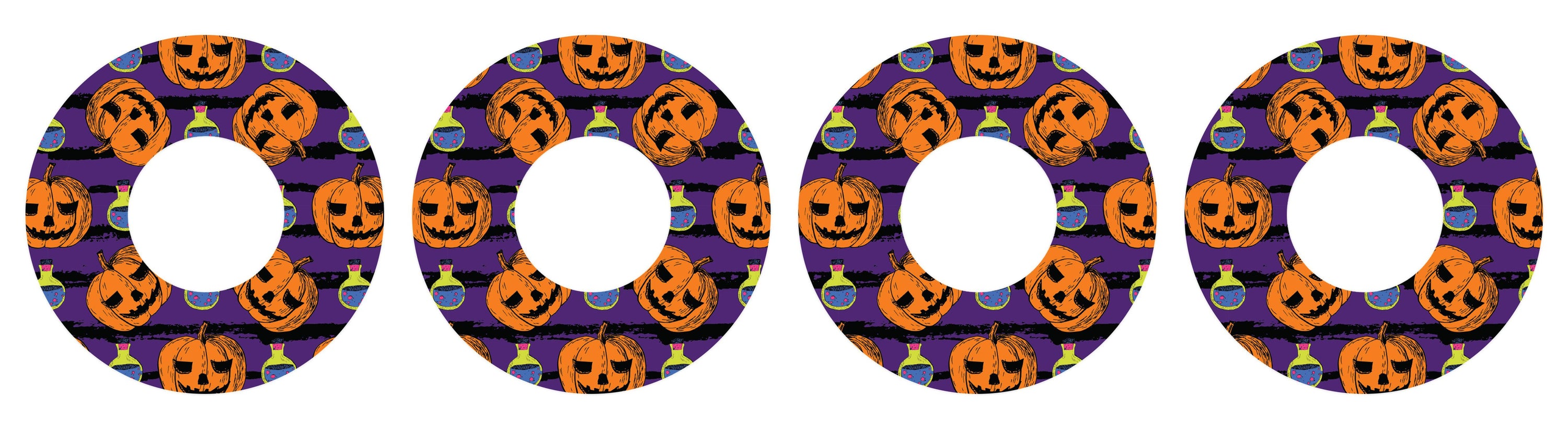 Potions and Pumpkins Patch+ Tape Designed for the FreeStyle Libre 2 - Pump Peelz