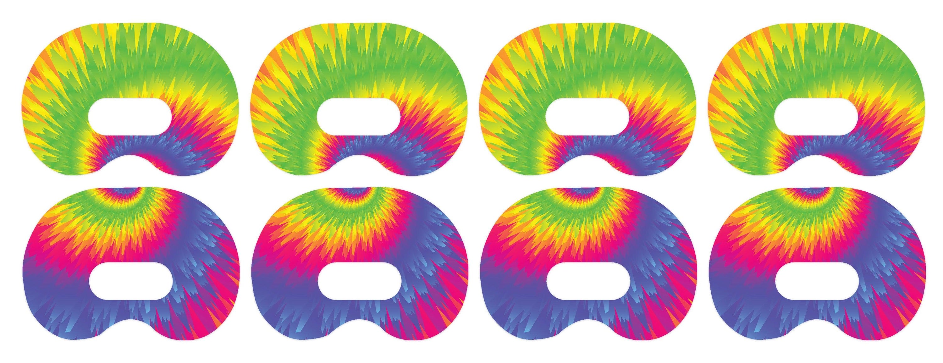 Rainbow Tie Dye Patch+ Medtronic CGM Tape - Pump Peelz