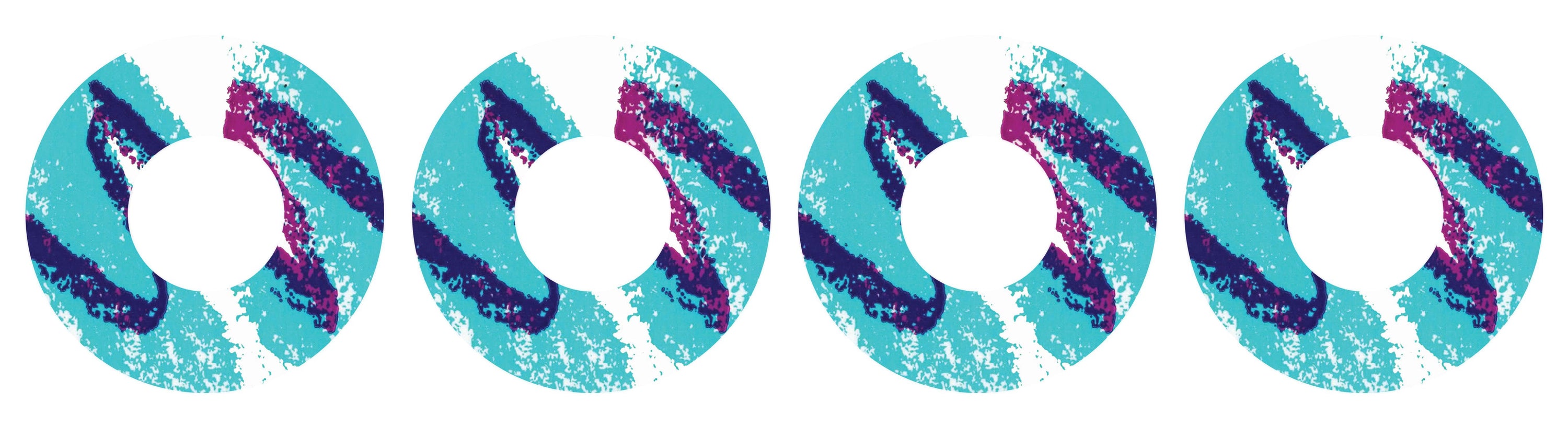 Retro Quench Patch Tape Designed for the FreeStyle Libre 2-Pump Peelz