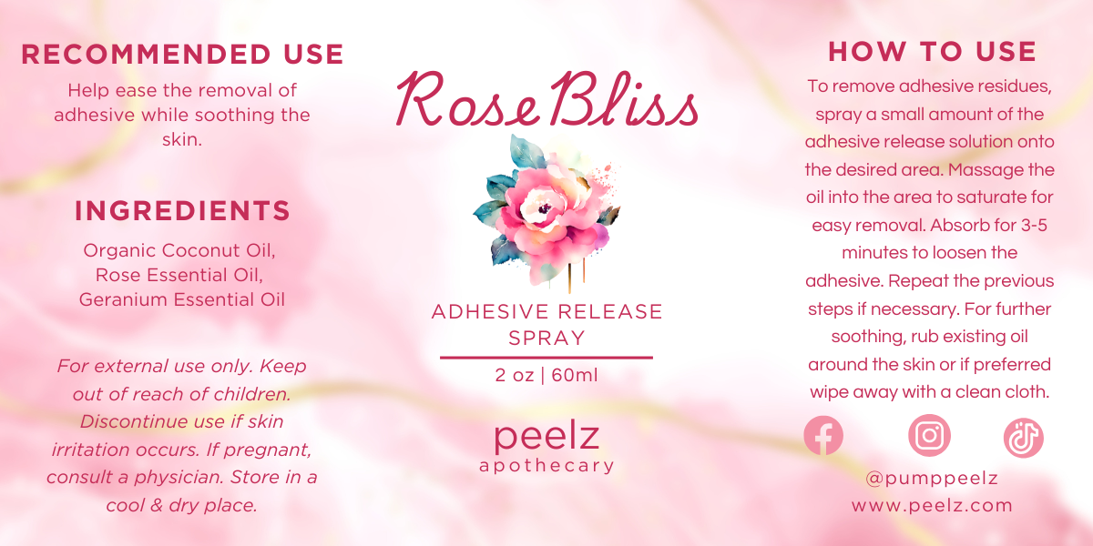 Rose Bliss Adhesive Release Spray - Limited Edition