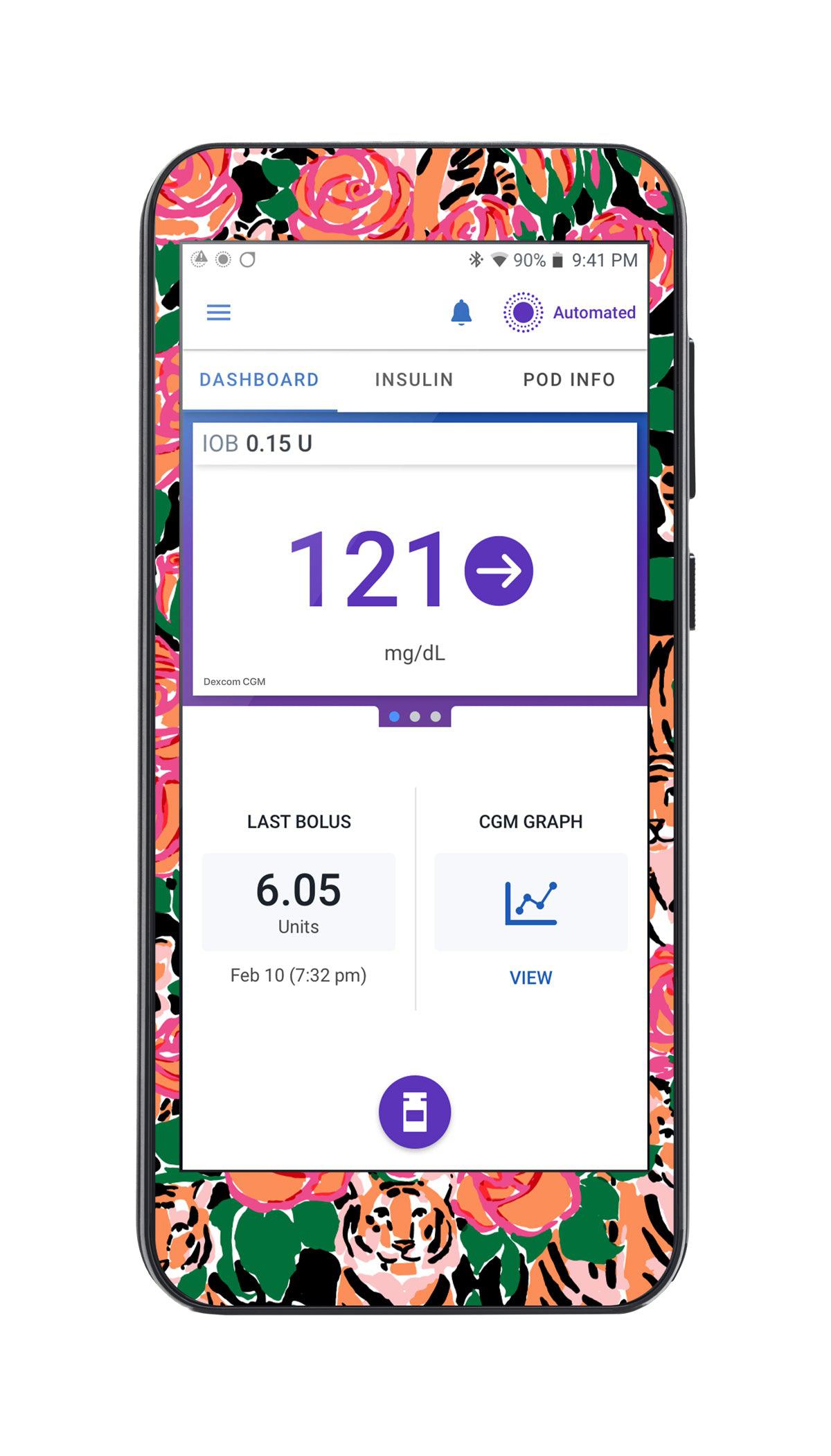 Rosey Tigers Omnipod 5™-Pump Peelz