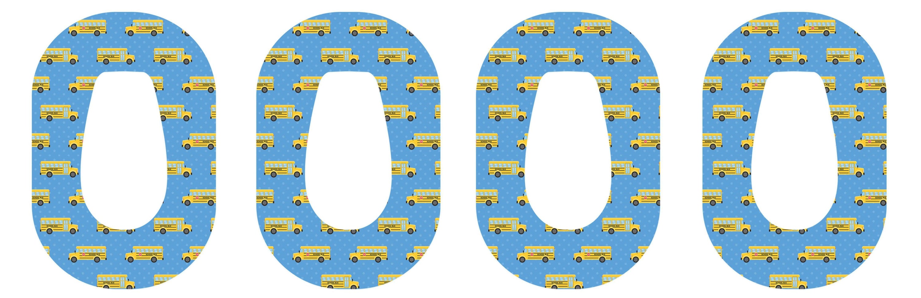 School Bus Patch+ Tape Designed for the DEXCOM G6 - Pump Peelz