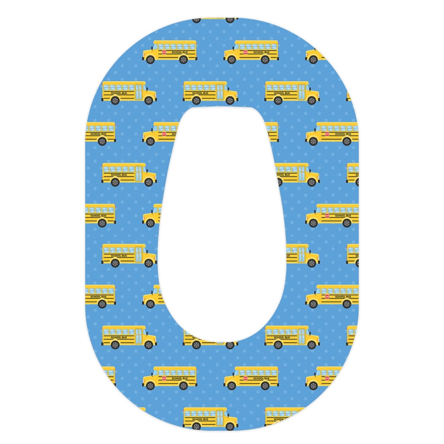 School Bus Patch+ Tape Designed for the DEXCOM G6 - Pump Peelz