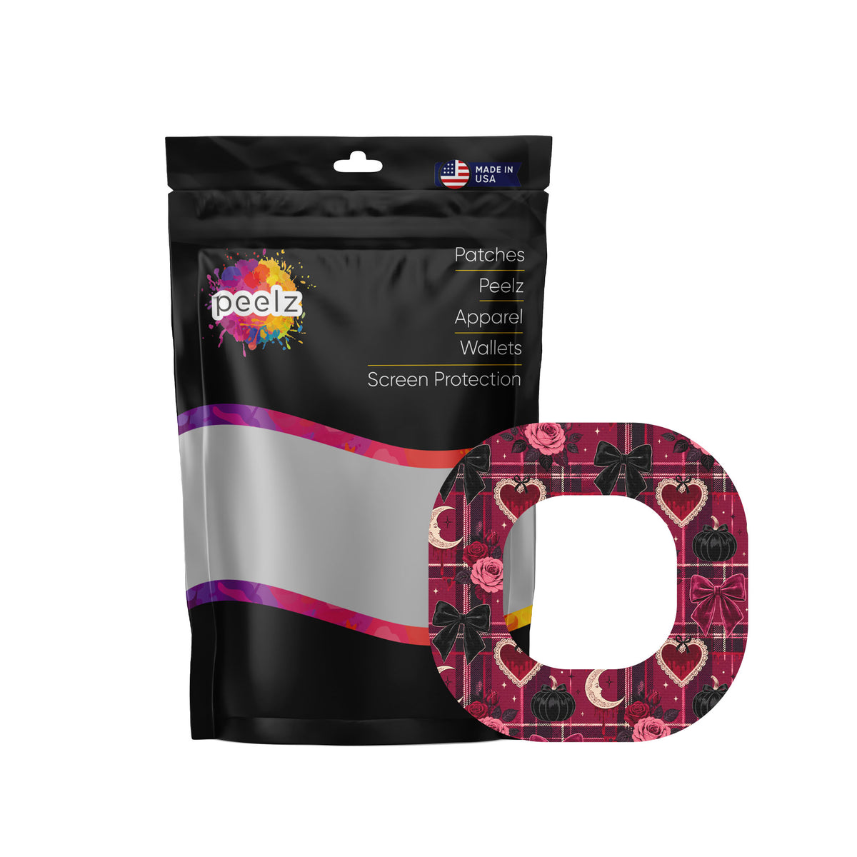 Gothic Sweetheart Plaid Simplera Patch Tape - Pump Peelz