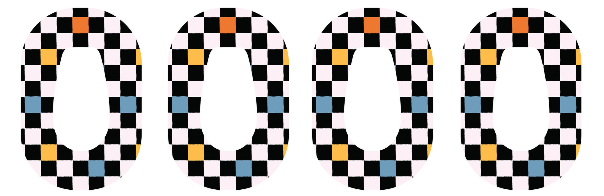 Skater Grid Patch Tape Designed for the DEXCOM G6-Pump Peelz