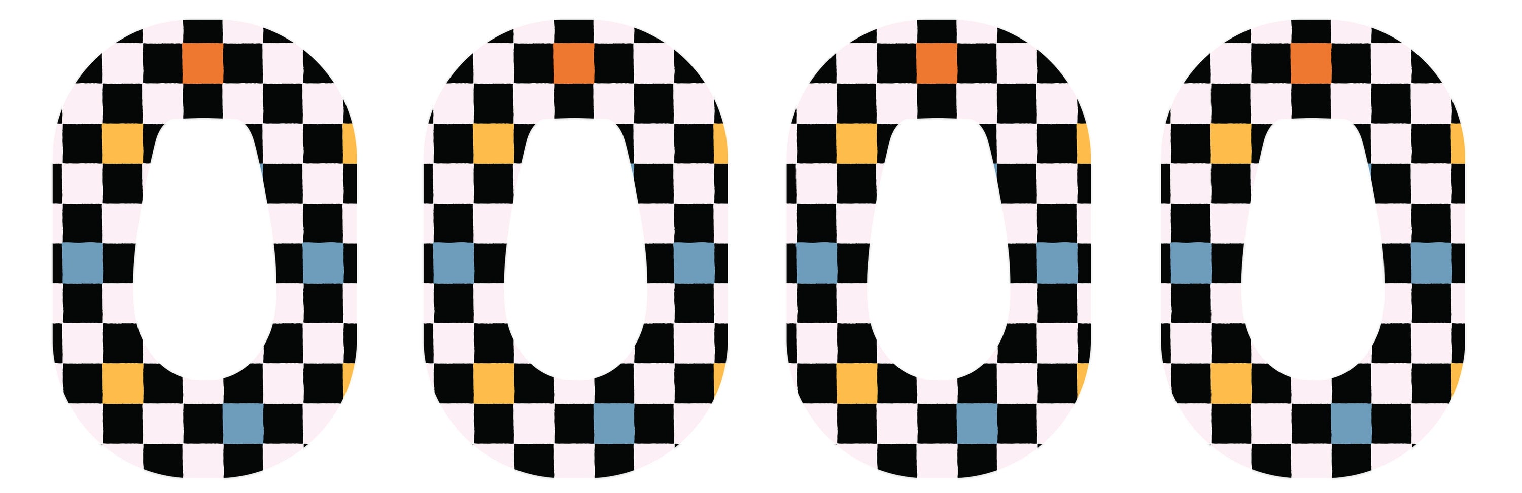 Skater Grid Patch Tape Designed for the DEXCOM G6-Pump Peelz