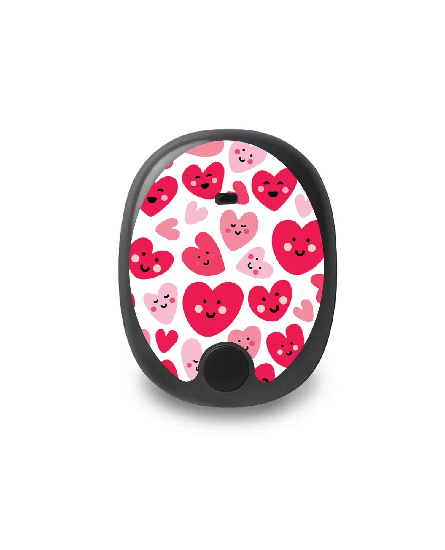 Smiley Hearts For The Eversense Smart Transmitter Peelz