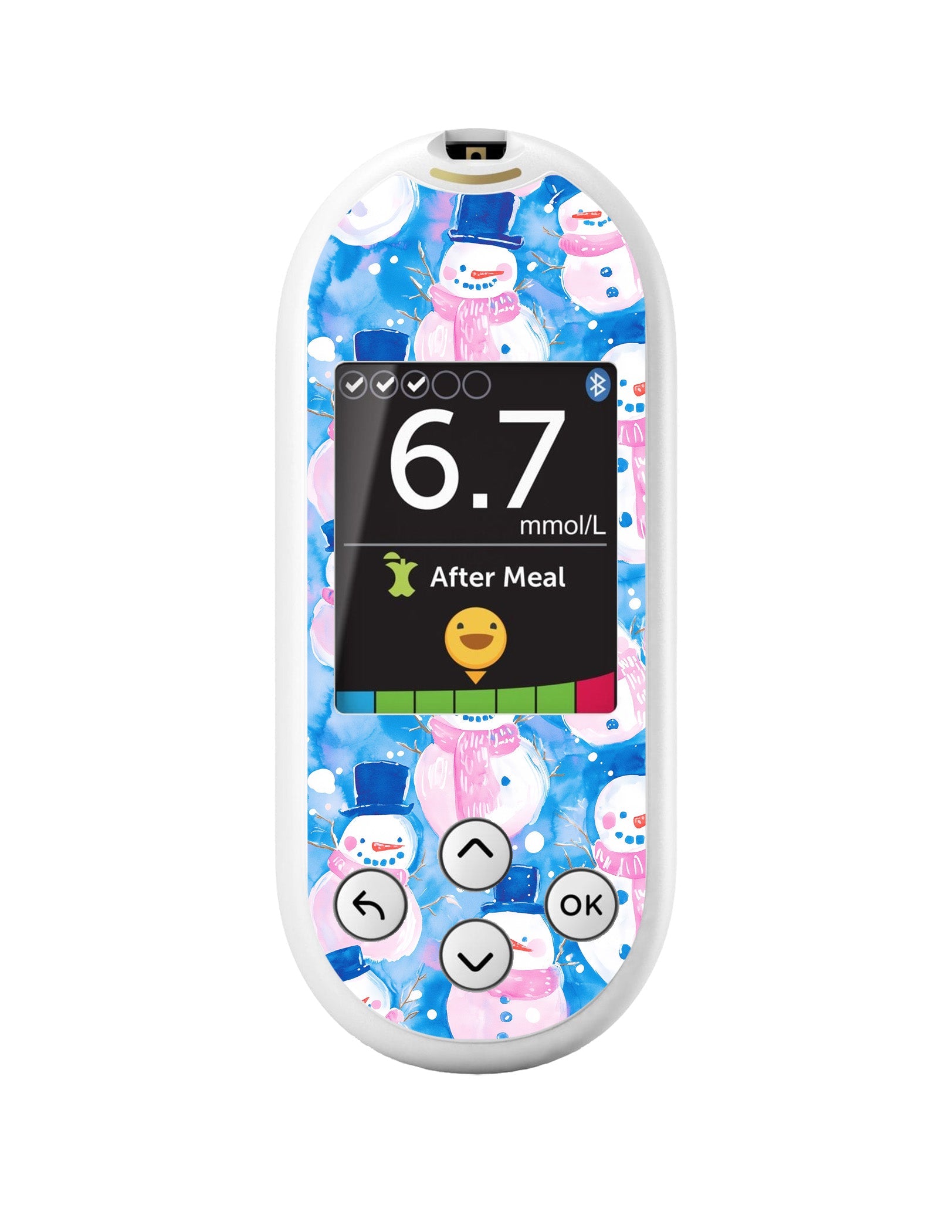 Snowman OneTouch Verio Reflect Glucometer-Pump Peelz
