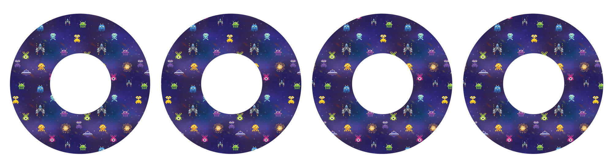 Space Invaders for Patch+ Freestyle Libre and Universal Infusion Set Tape - Pump Peelz