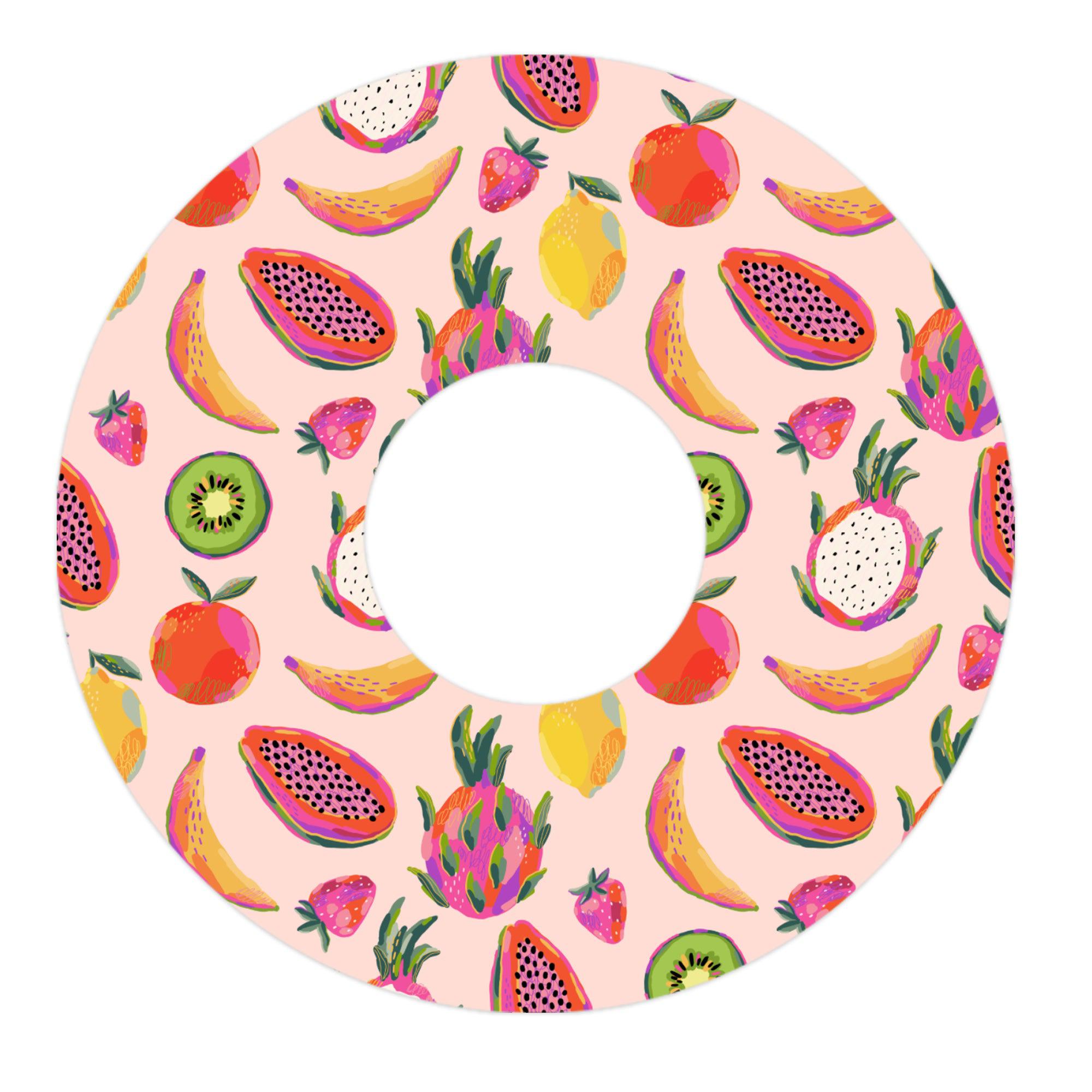 Summer Fruits Patch Patch Tape Designed for the FreeStyle Libre 3-Pump Peelz