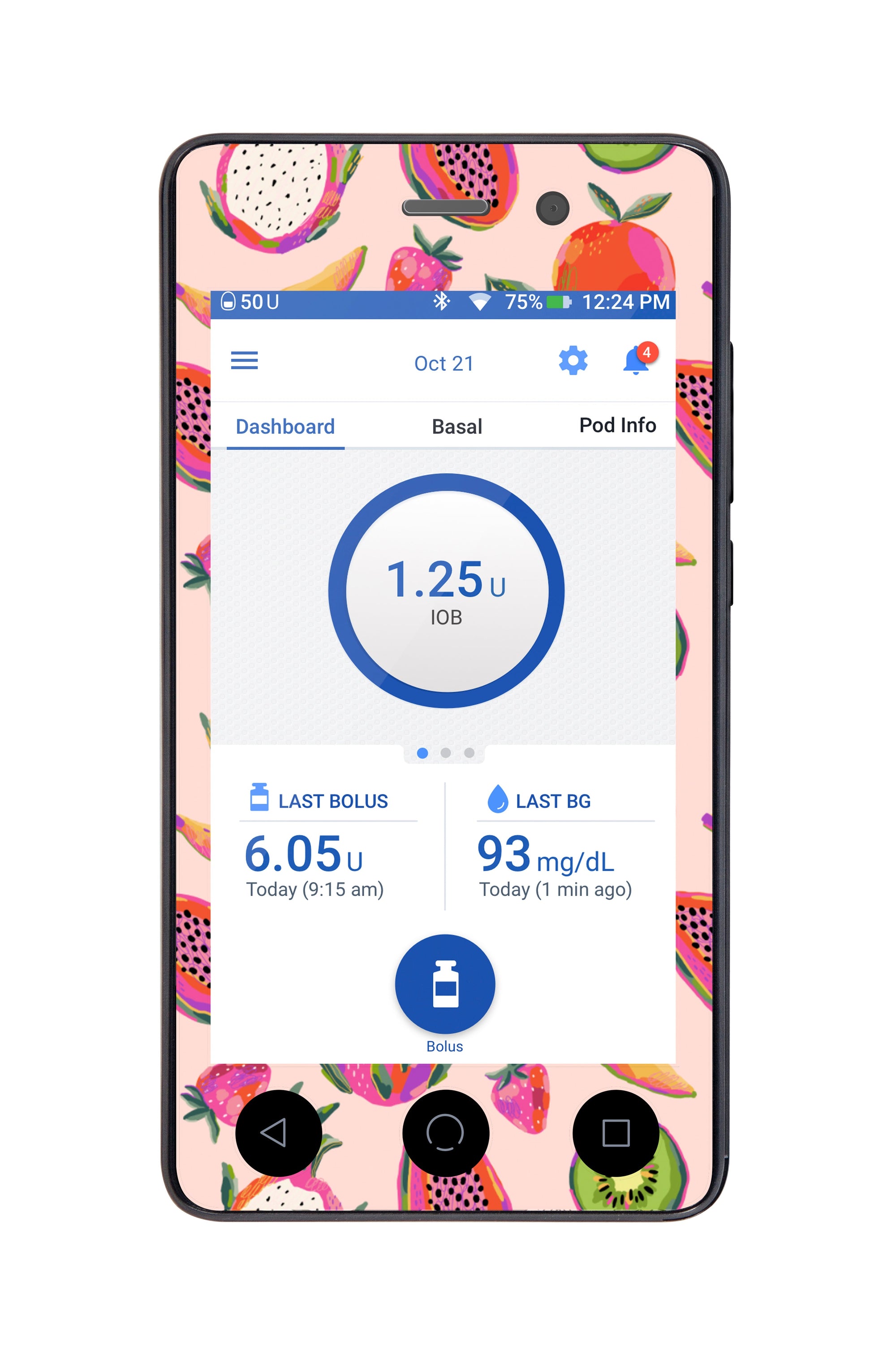 Summer Fruits for Omnipod DASH™-Pump Peelz