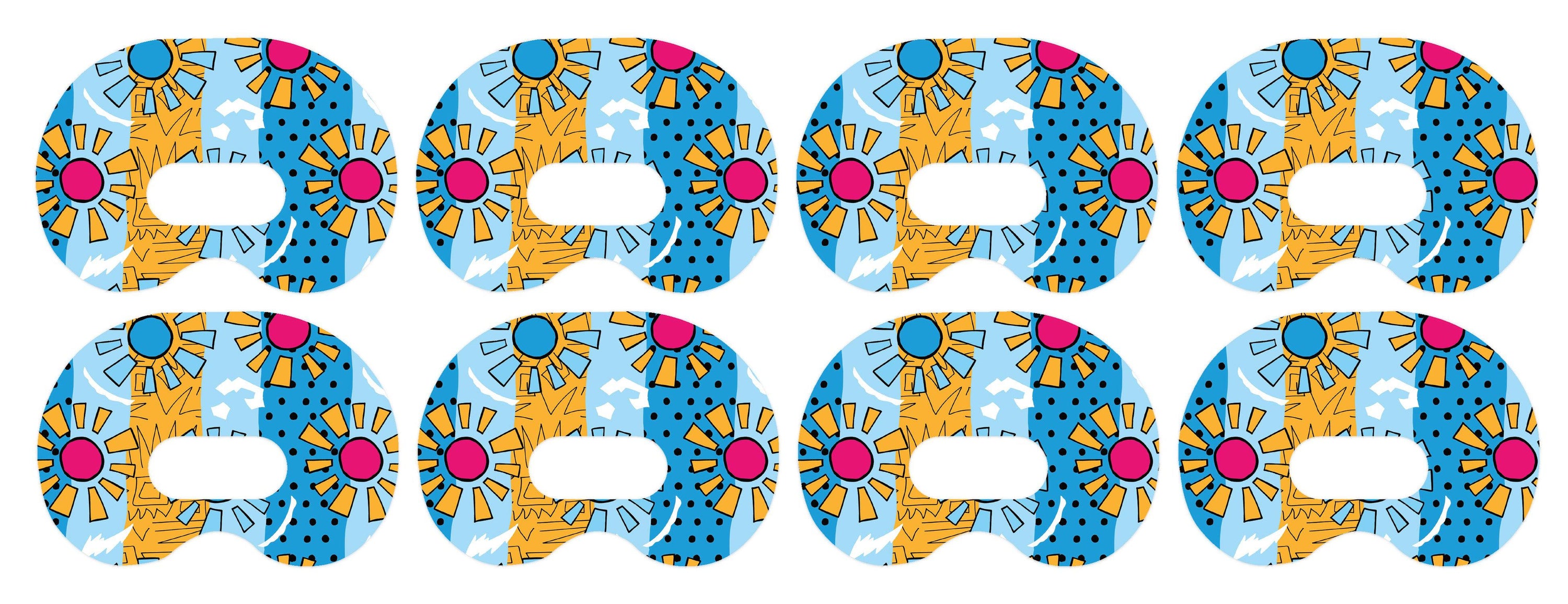 Summer Suns Patch Medtronic CGM Tape-Pump Peelz