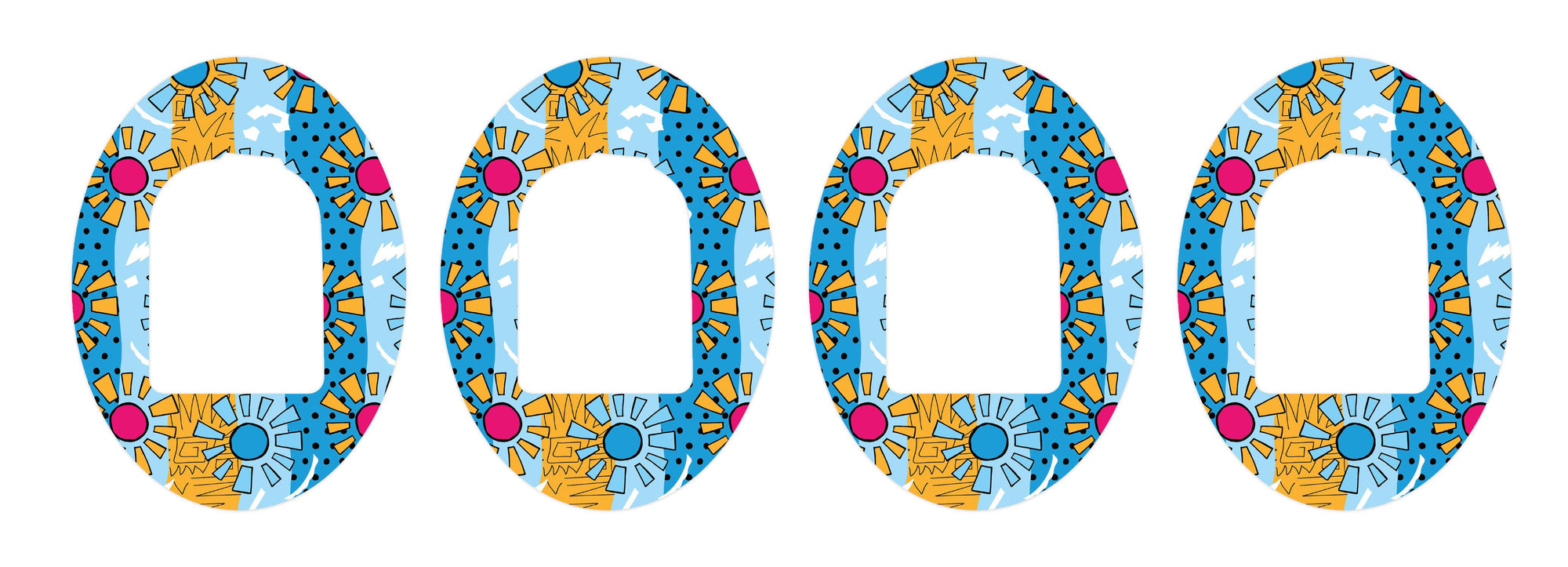 Summer Suns Patch Omnipod Tape-Pump Peelz