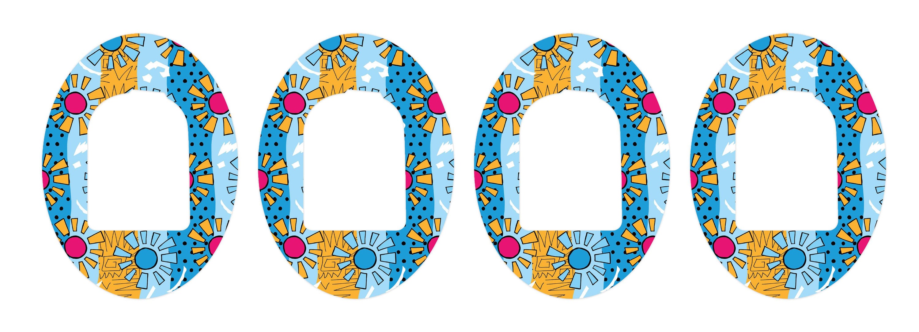 Summer Suns Patch Omnipod Tape-Pump Peelz