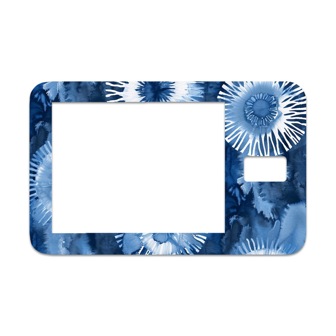 Monochrome Blue Tie Dye Sticker for Tandem t:slim