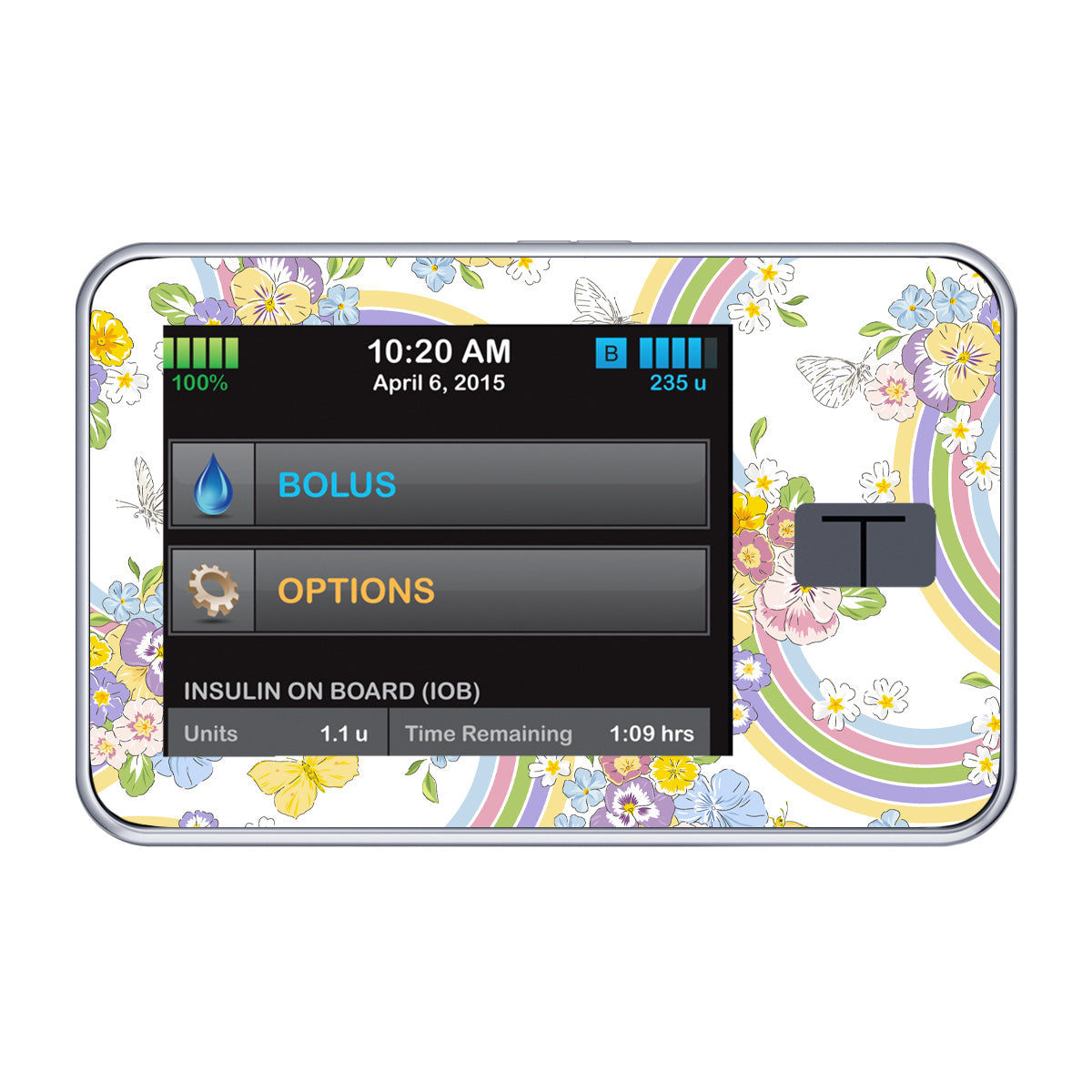 Rainbow Blooms Sticker for Tandem t:slim