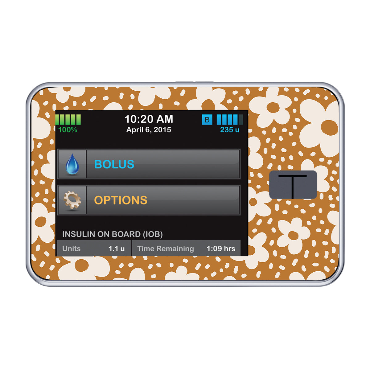 Caramel Daisies Tandem t:slim X2 - Pump Peelz