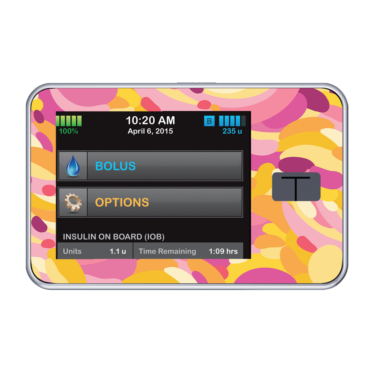 Jelly Swirl Tandem t:slim X2 - Pump Peelz