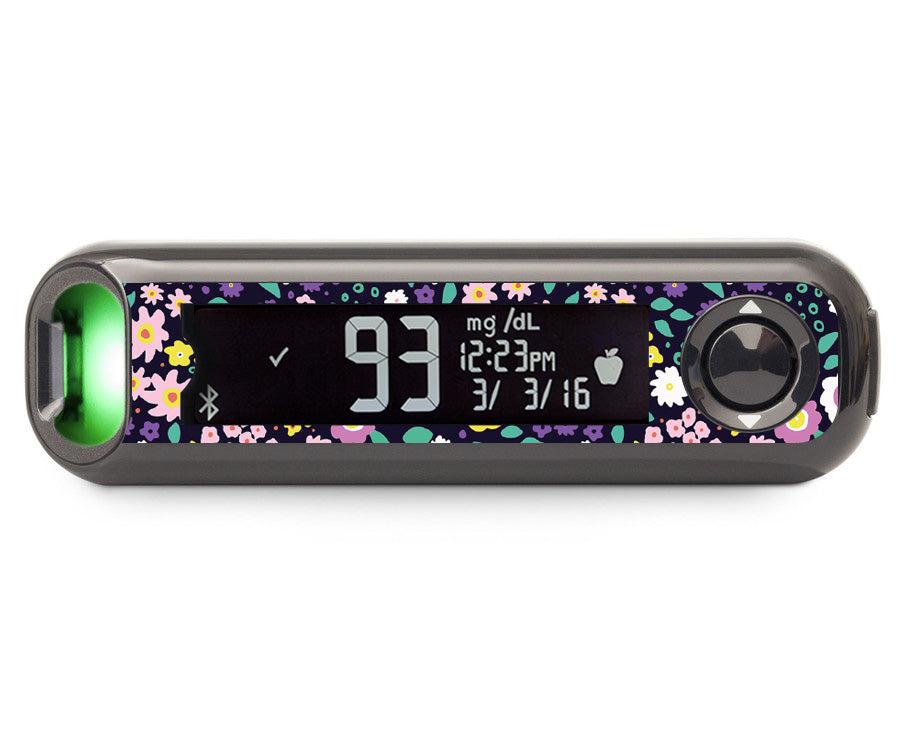 Tiny Flowers Bayer Contour© Next One Glucometer-Pump Peelz