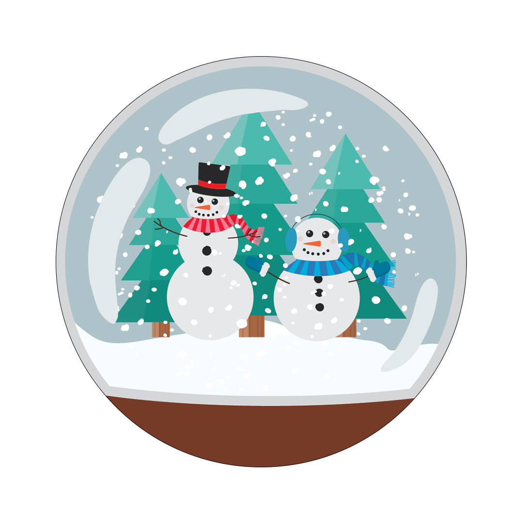 CF Holiday Snow Globe twiist™ Automated Insulin Delivery System Stickers - Pump Peelz