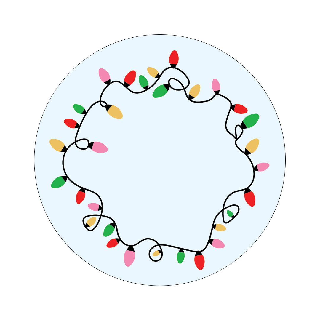 CF Holiday Lights twiist™ Automated Insulin Delivery System Stickers - Pump Peelz