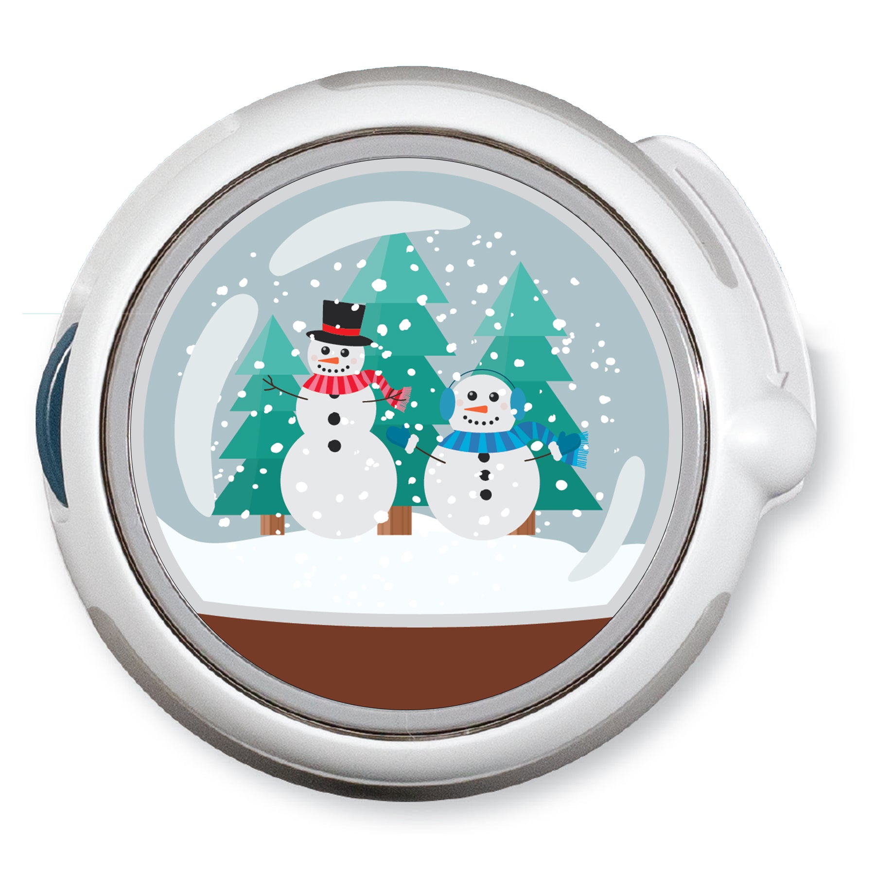 CF Holiday Snow Globe twiist™ Automated Insulin Delivery System Stickers - Pump Peelz
