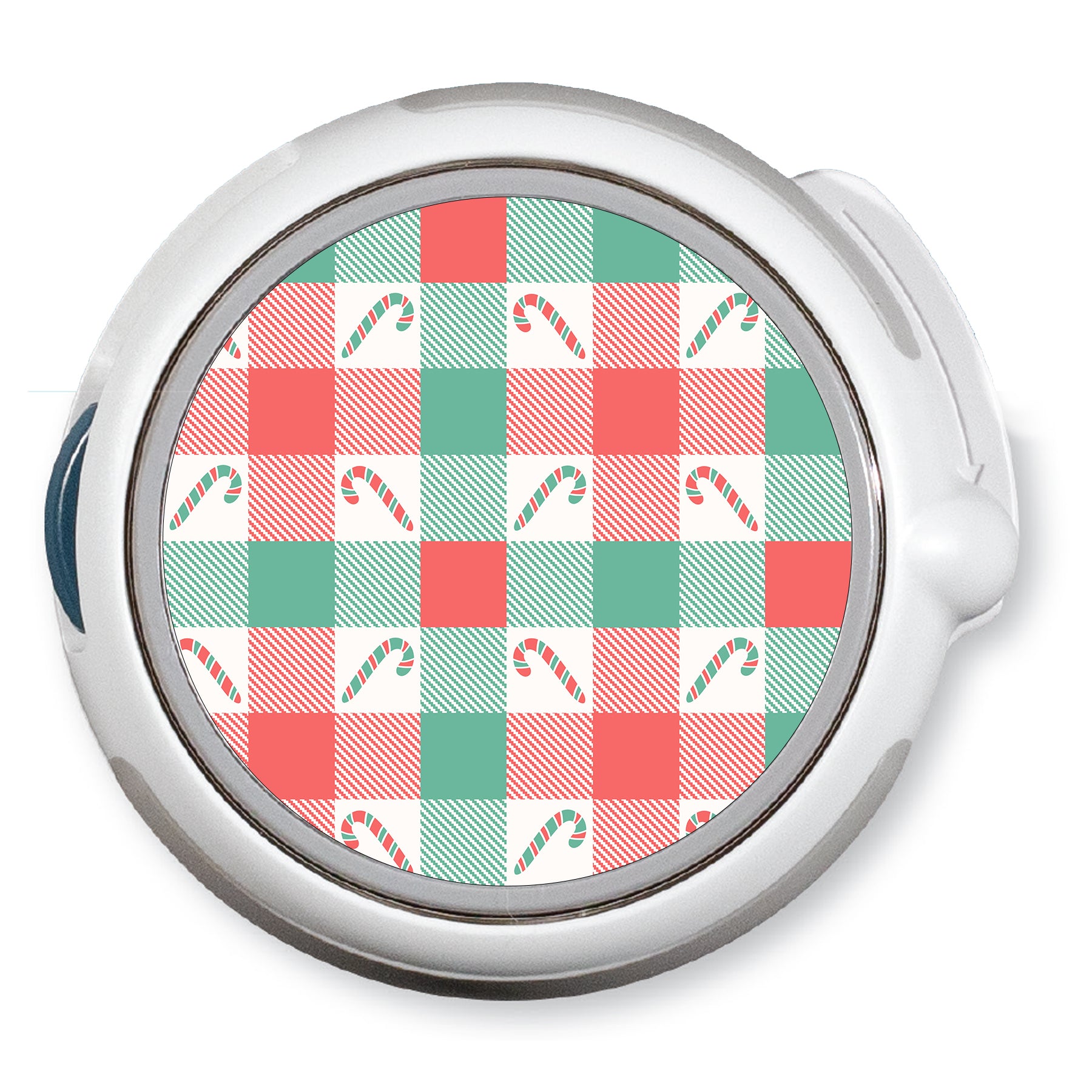Peppermint Plaid twiist™ Automated Insulin Delivery System Stickers - Pump Peelz