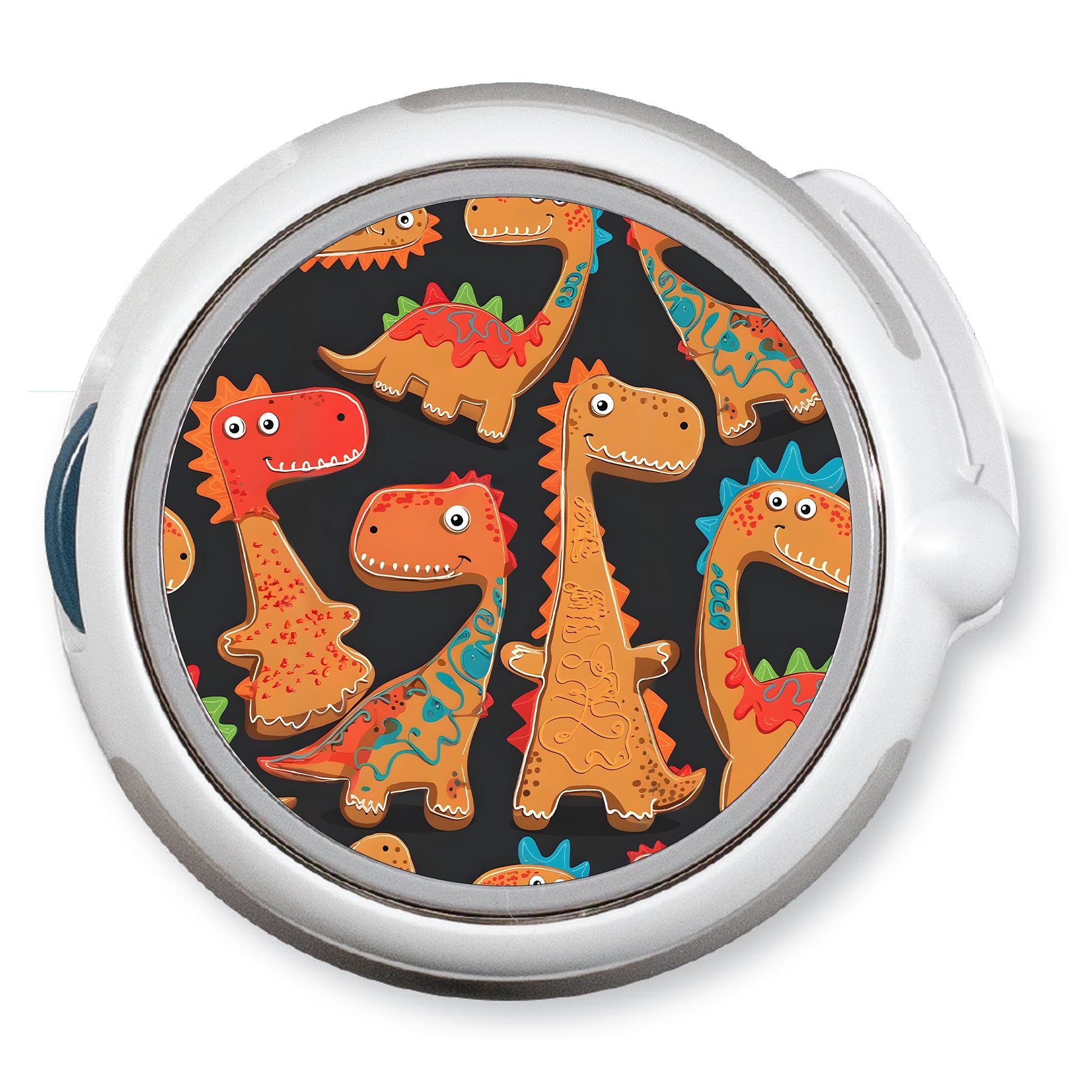 Jurassic Gingerbread twiist™ Automated Insulin Delivery System Stickers - Pump Peelz