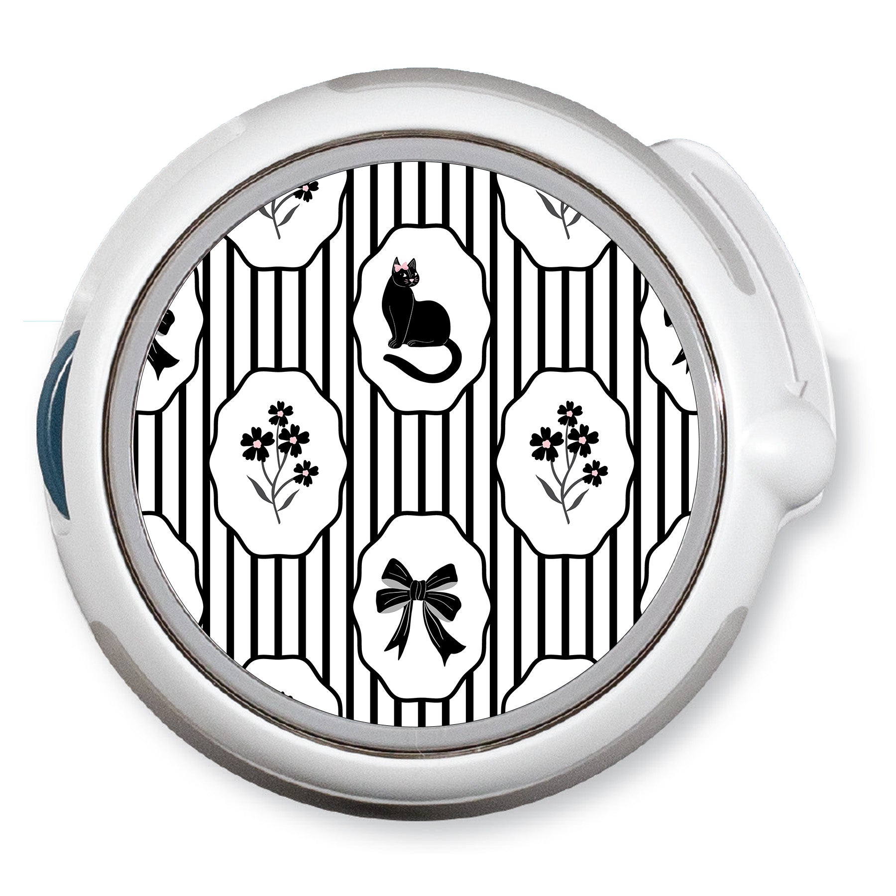 Midnight Cat twiist™ Automated Insulin Delivery System Stickers - Pump Peelz