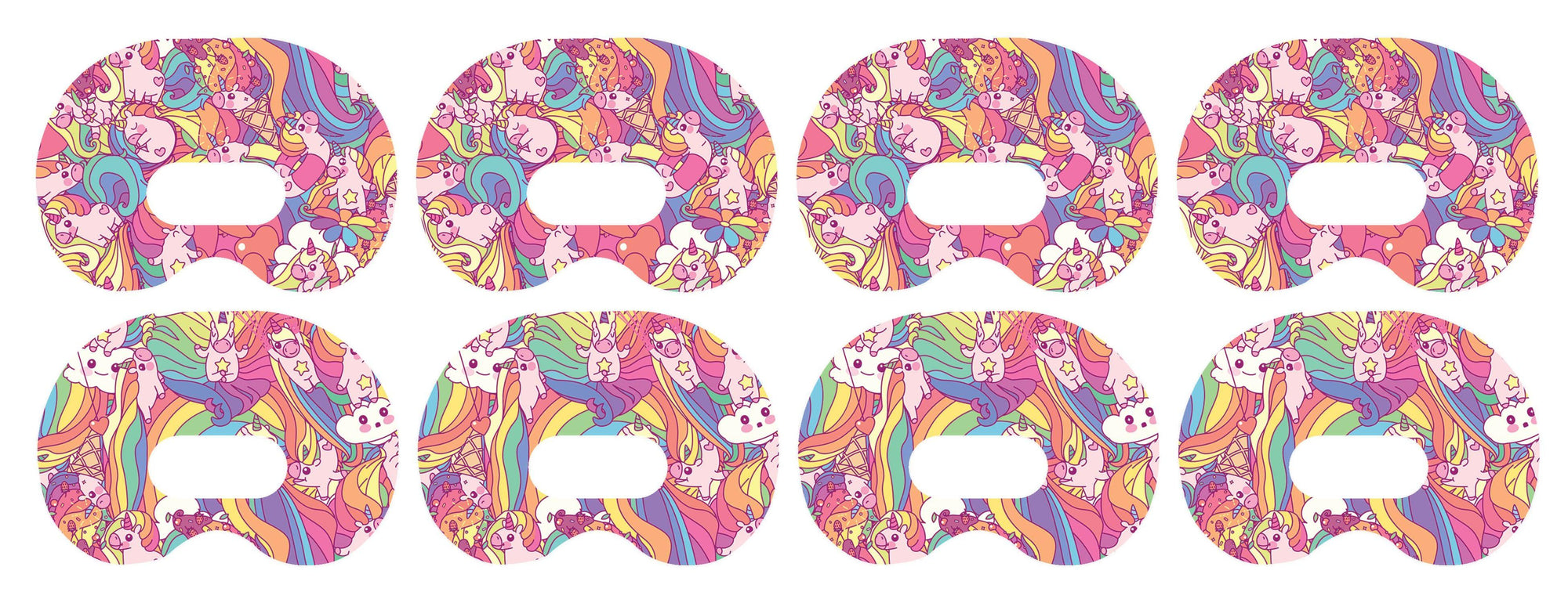 Unicorn Swirls Patch+ Medtronic CGM Tape - Pump Peelz