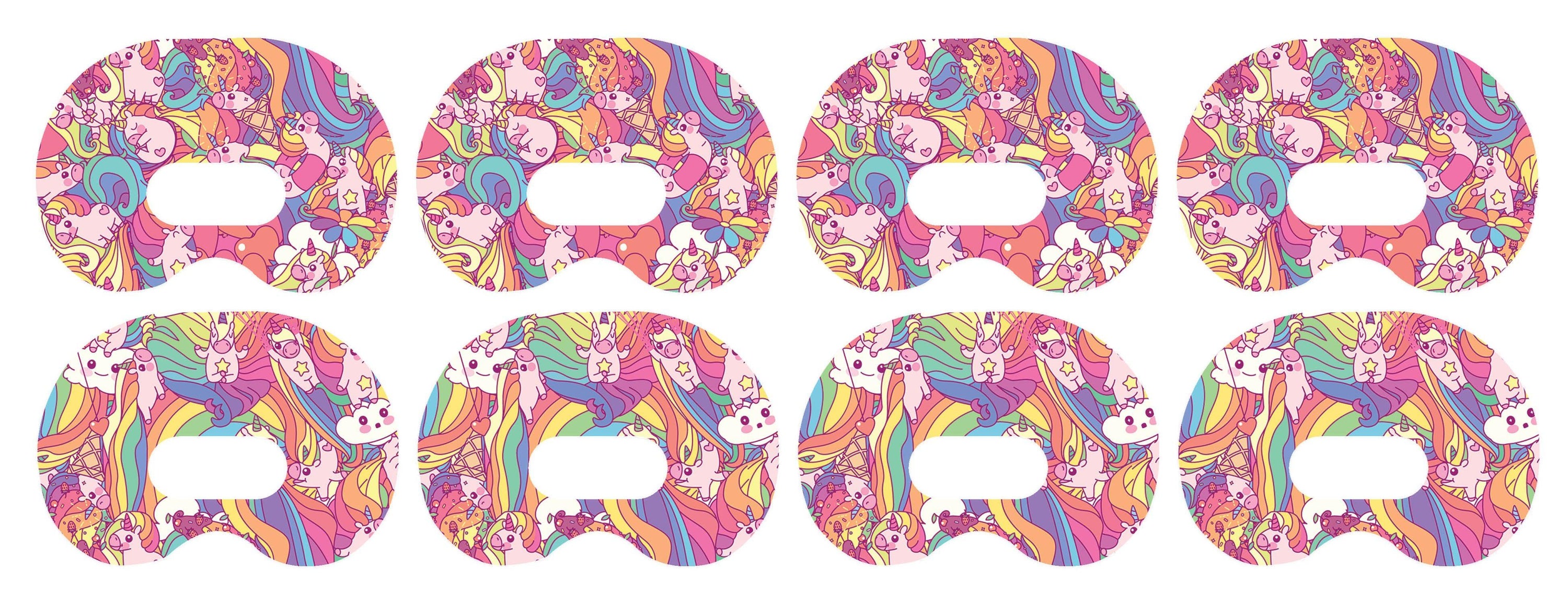 Unicorn Swirls Patch+ Medtronic CGM Tape - Pump Peelz