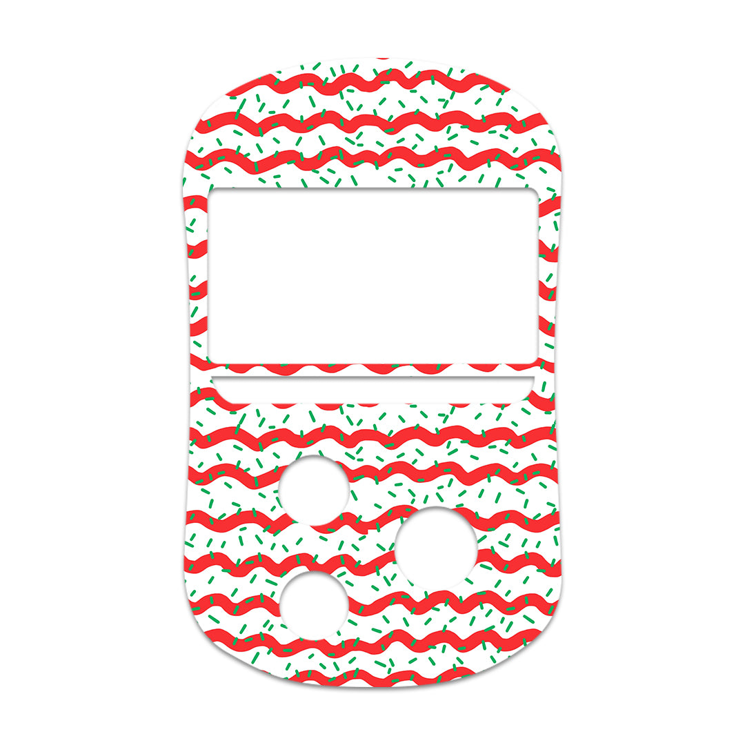 Christmas Icing OneTouch Verio Flex Glucometer Sticker - Pump Peelz