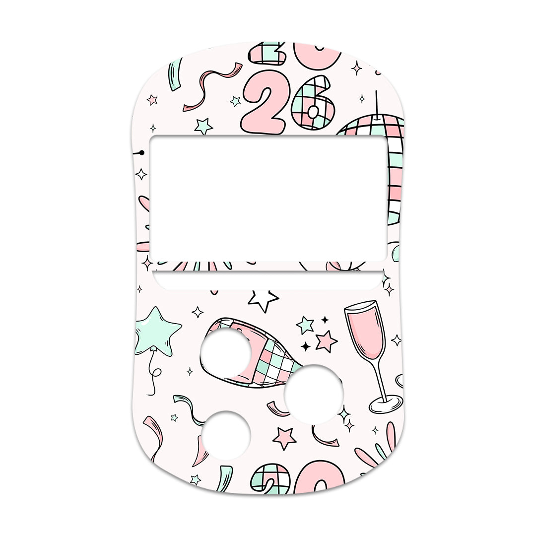 Cheers to '26 OneTouch Verio Flex Glucometer Sticker - Pump Peelz