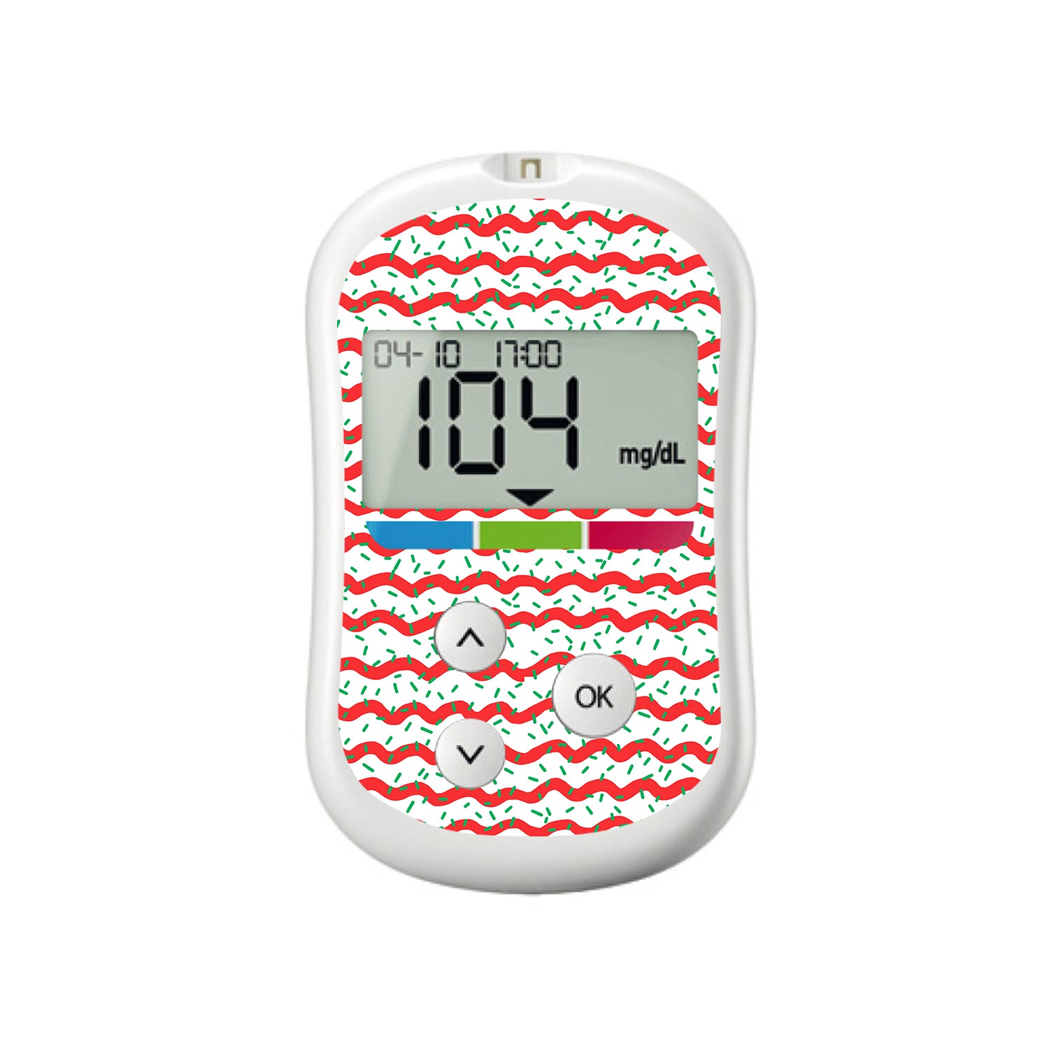 Christmas Icing OneTouch Verio Flex Glucometer Sticker - Pump Peelz