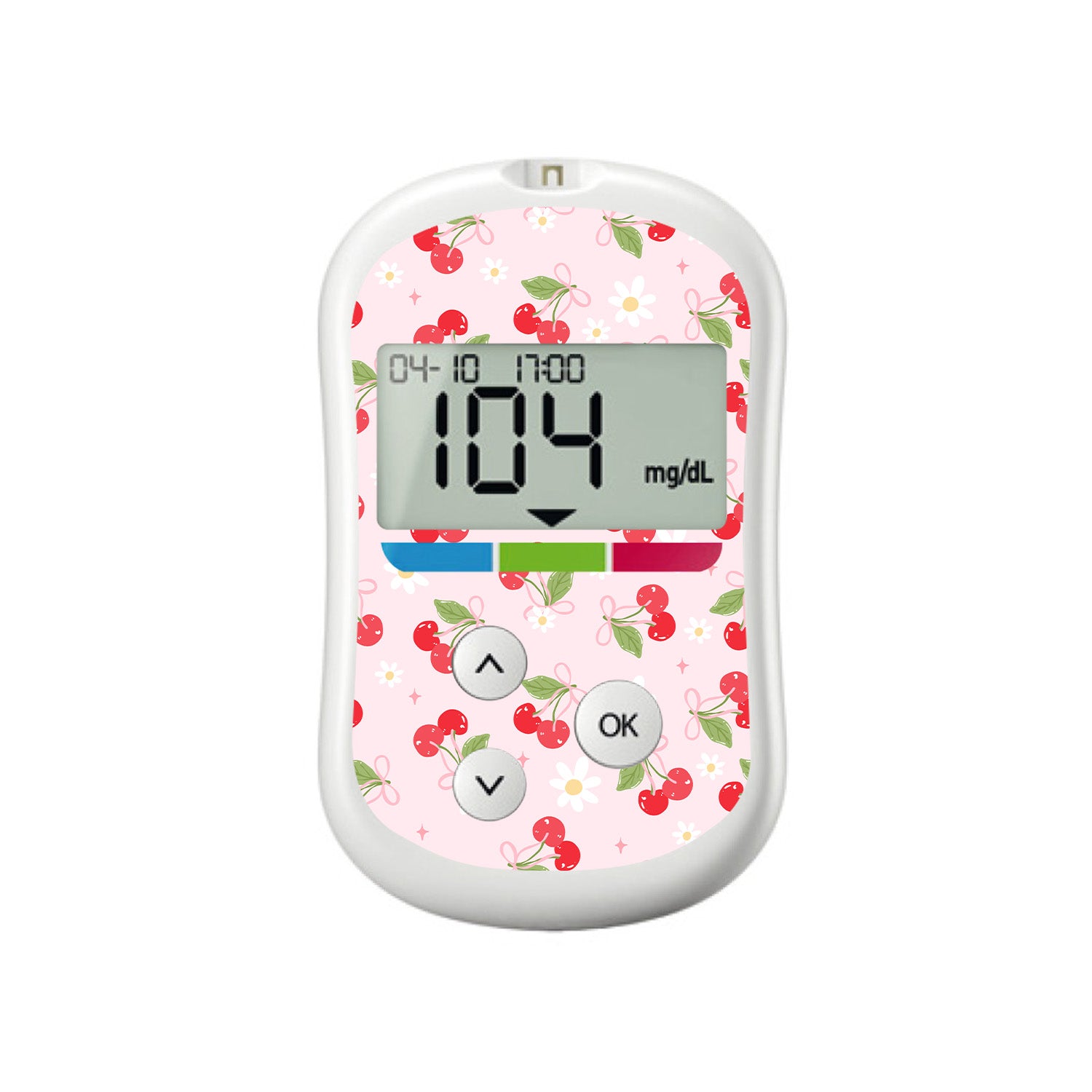 Cherry Coquette OneTouch Verio Flex Glucometer Sticker - Pump Peelz