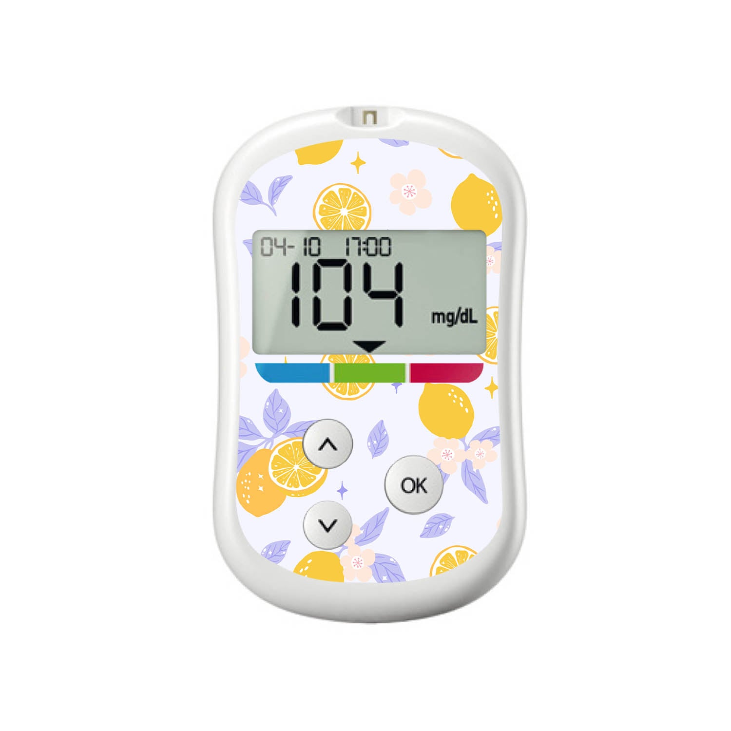 Lemon Lavender OneTouch Verio Flex Glucometer Sticker - Pump Peelz