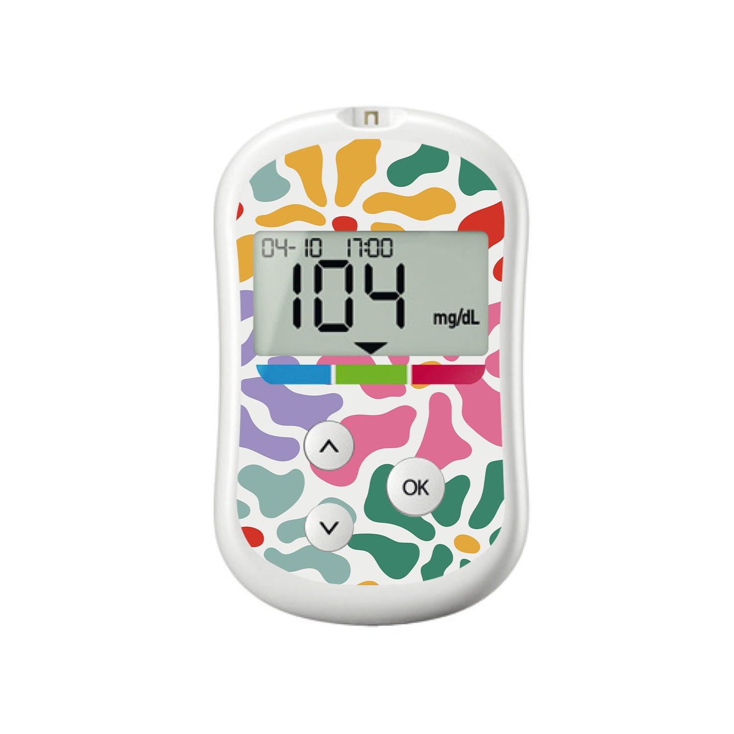 Bloom Burst OneTouch Verio Flex Glucometer Sticker - Pump Peelz
