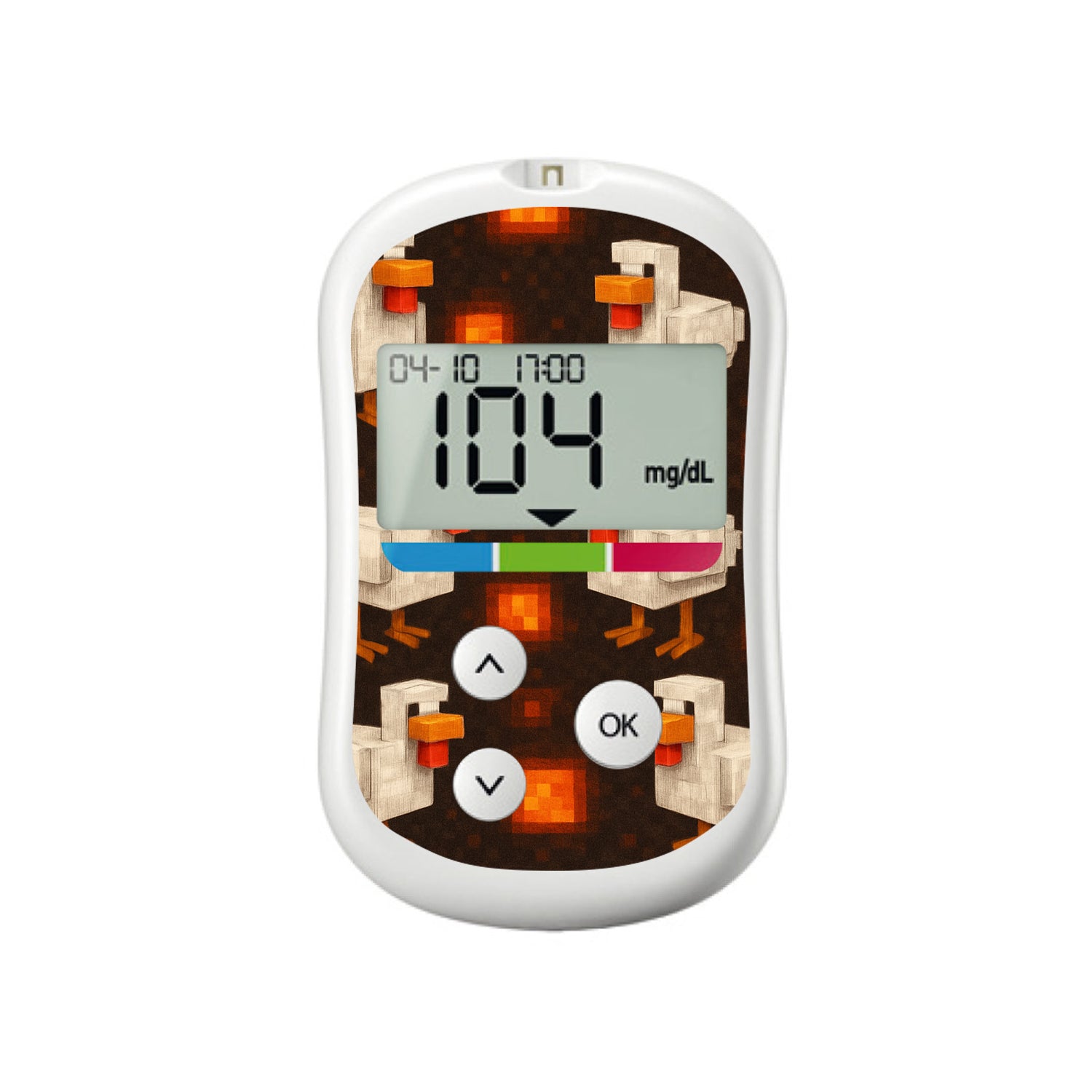 Inferno Chicken OneTouch Verio Flex Glucometer Sticker - Pump Peelz