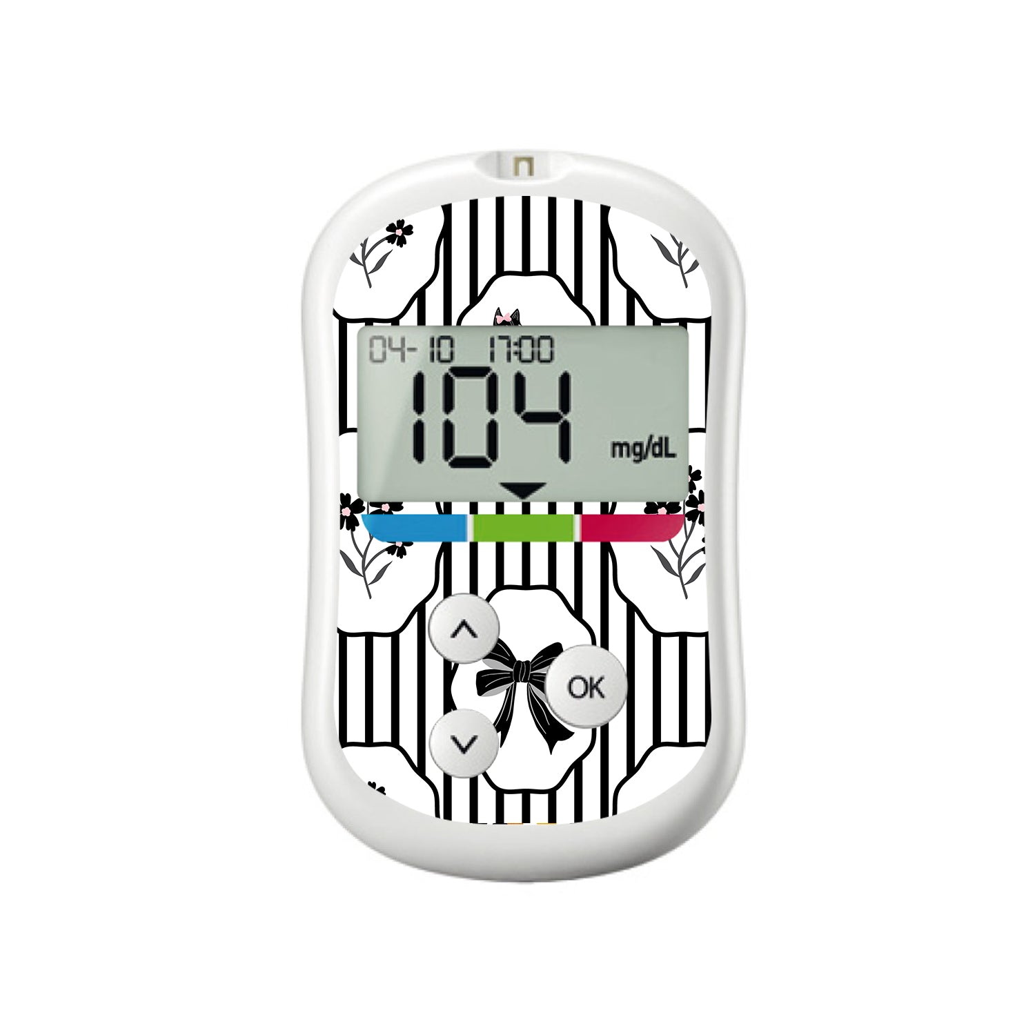 Midnight Cat OneTouch Verio Flex Glucometer Sticker - Pump Peelz