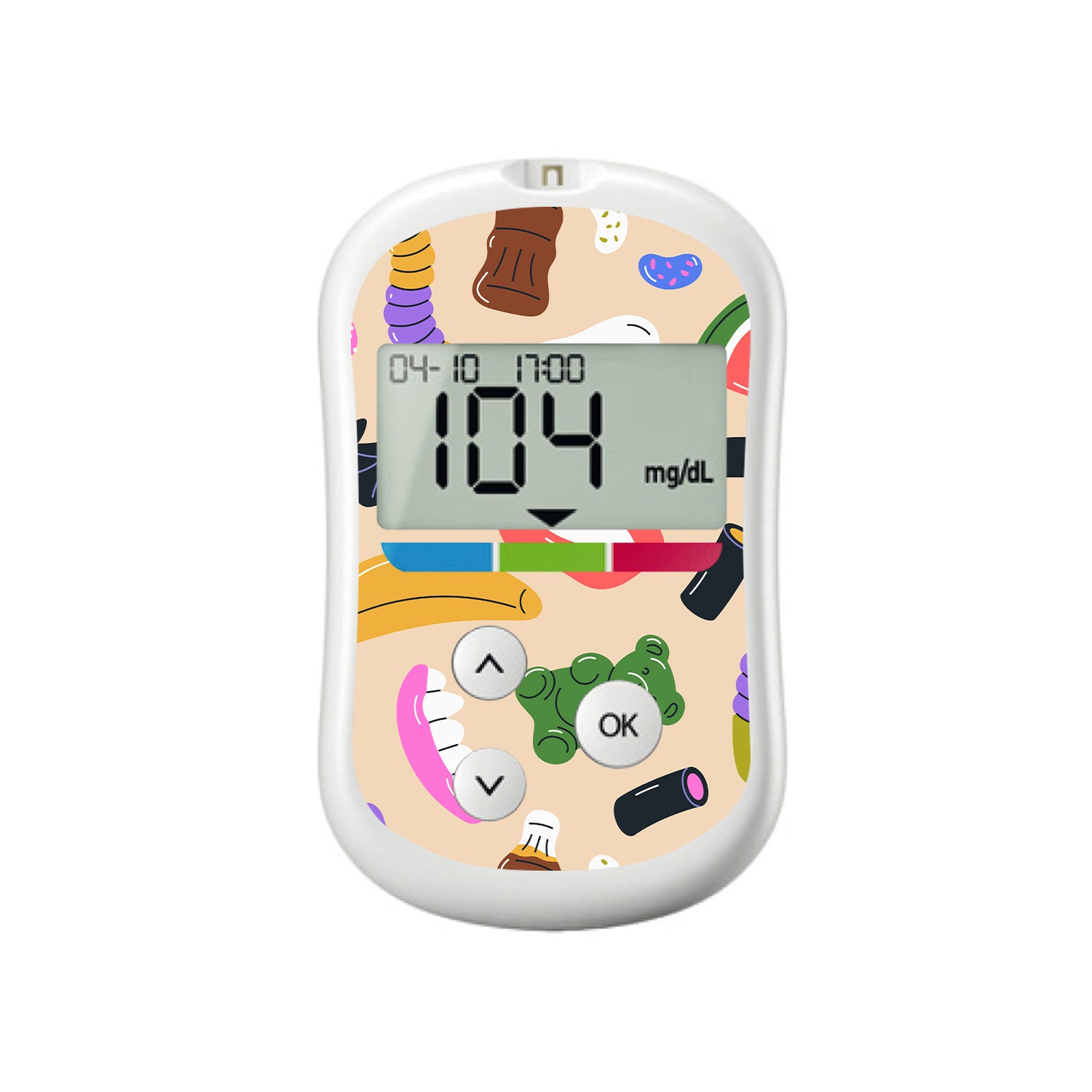 Candy Chaos OneTouch Verio Flex Glucometer Sticker - Pump Peelz
