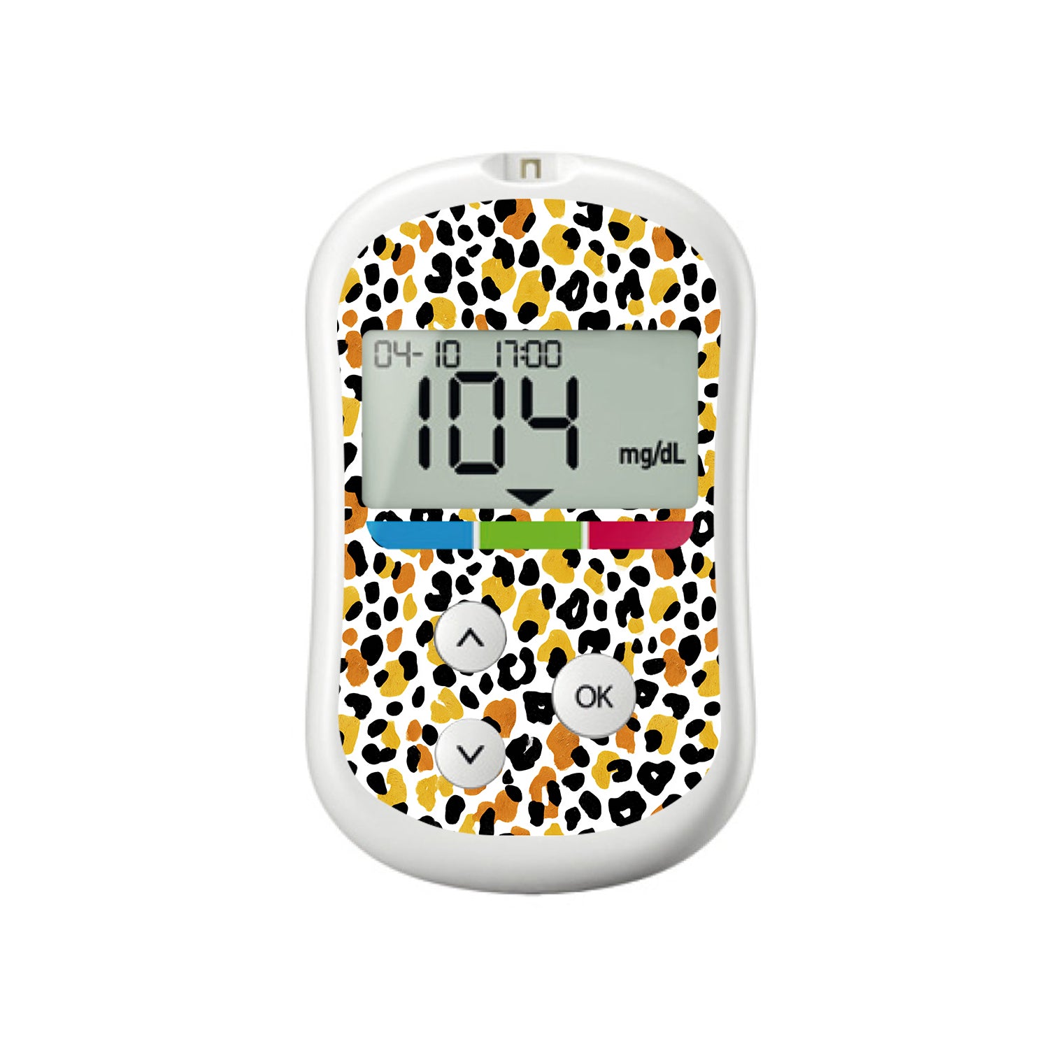 Golden Leopard OneTouch Verio Flex Glucometer Sticker - Pump Peelz