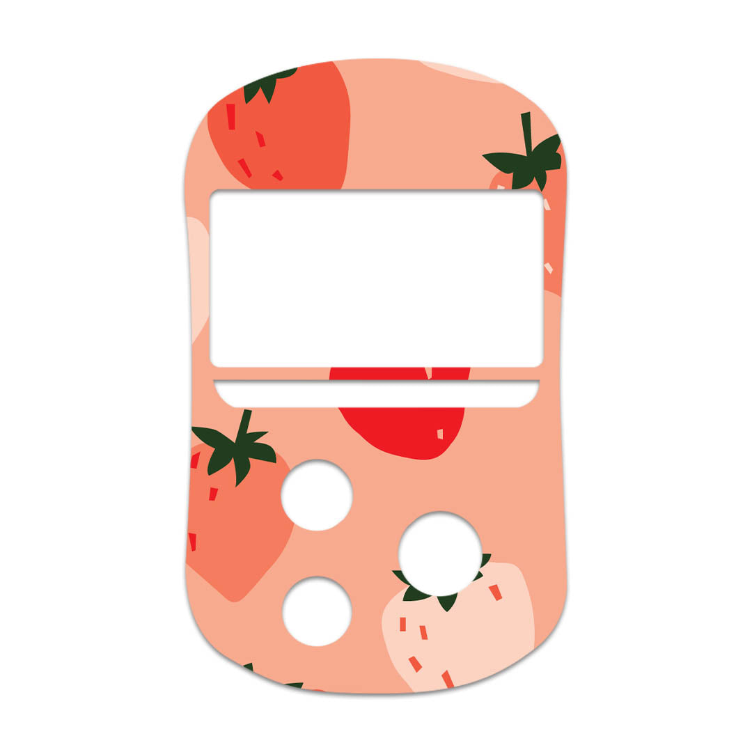 Strawberry Sweet OneTouch Verio Flex Glucometer Sticker - Pump Peelz
