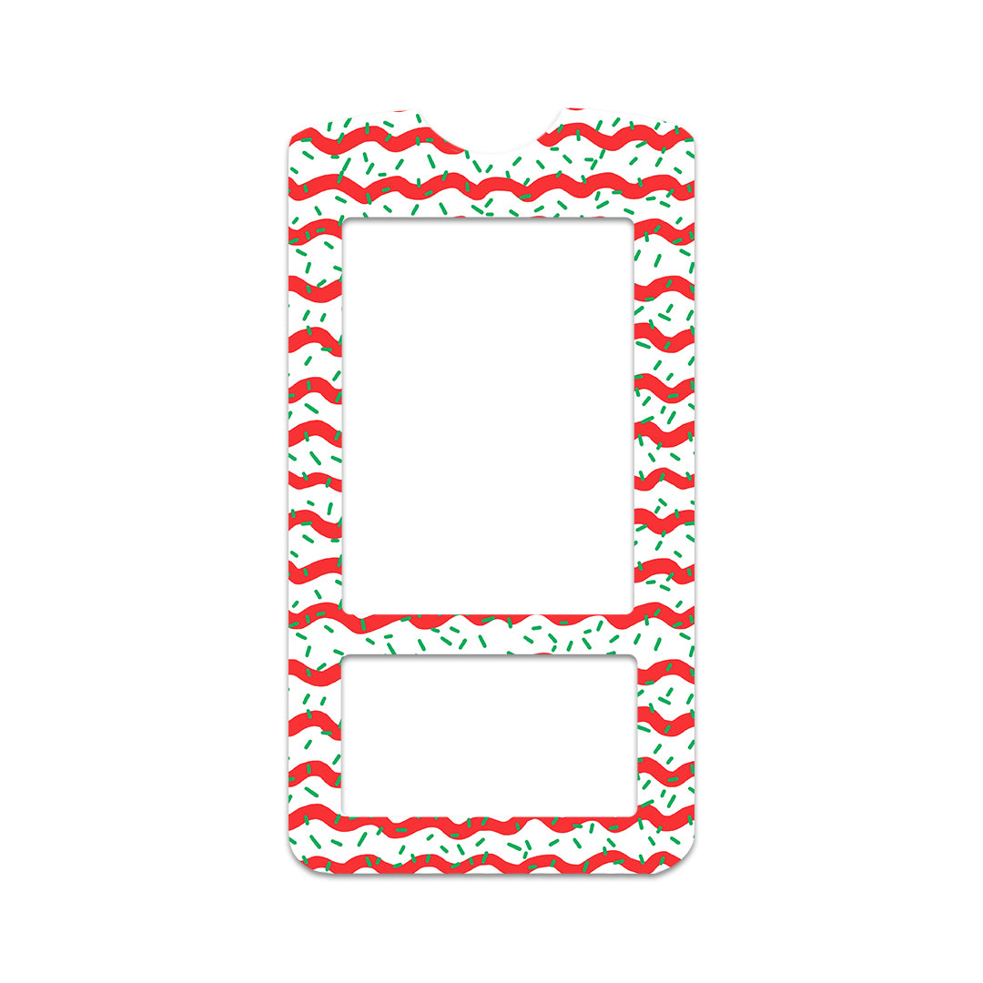 Christmas Icing OneTouch Verio IQ Glucometer Sticker - Pump Peelz